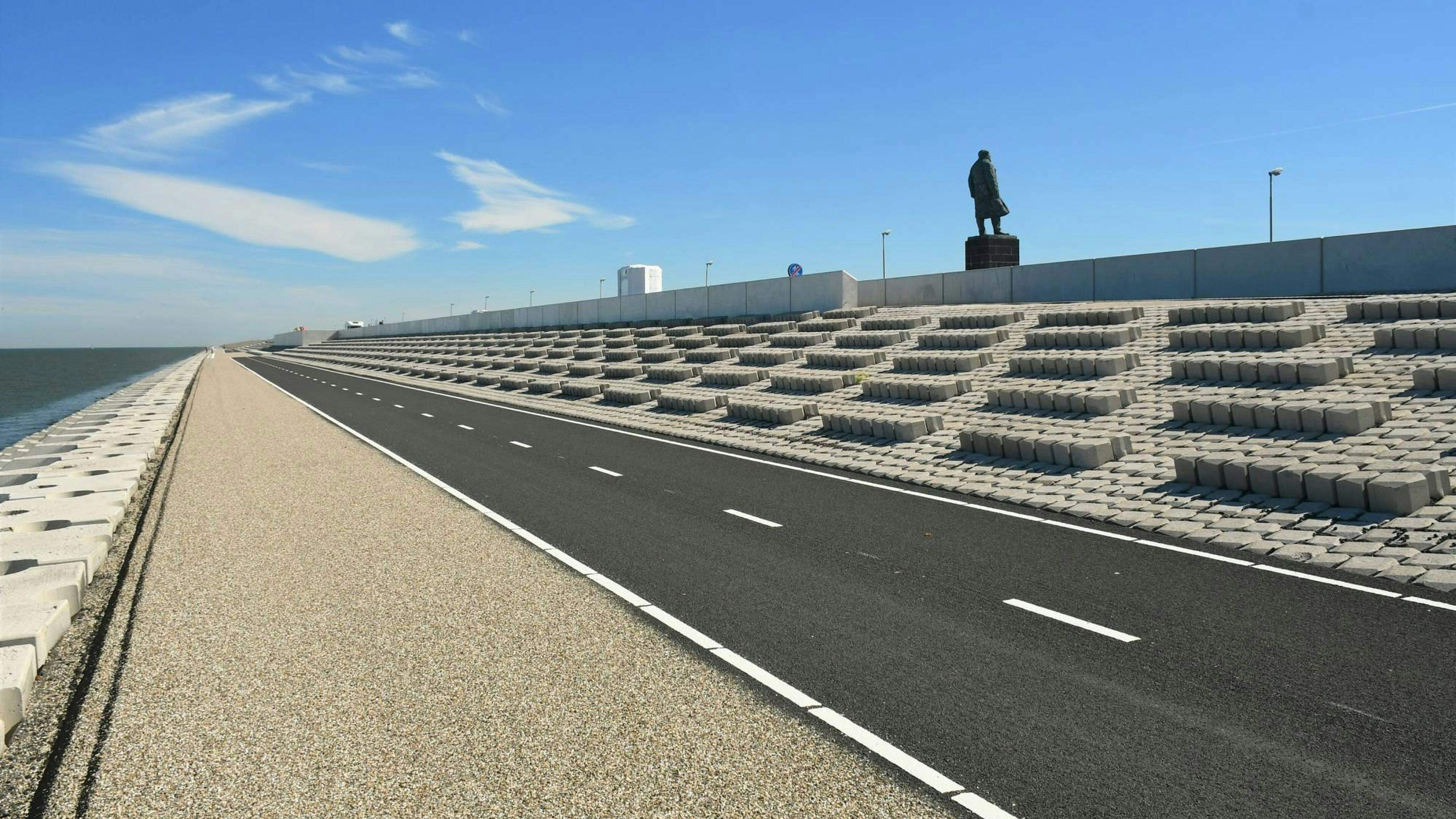 Afsluitdijk Vanaf Woensdag Gedeeltelijk Open Voor Fietsers En