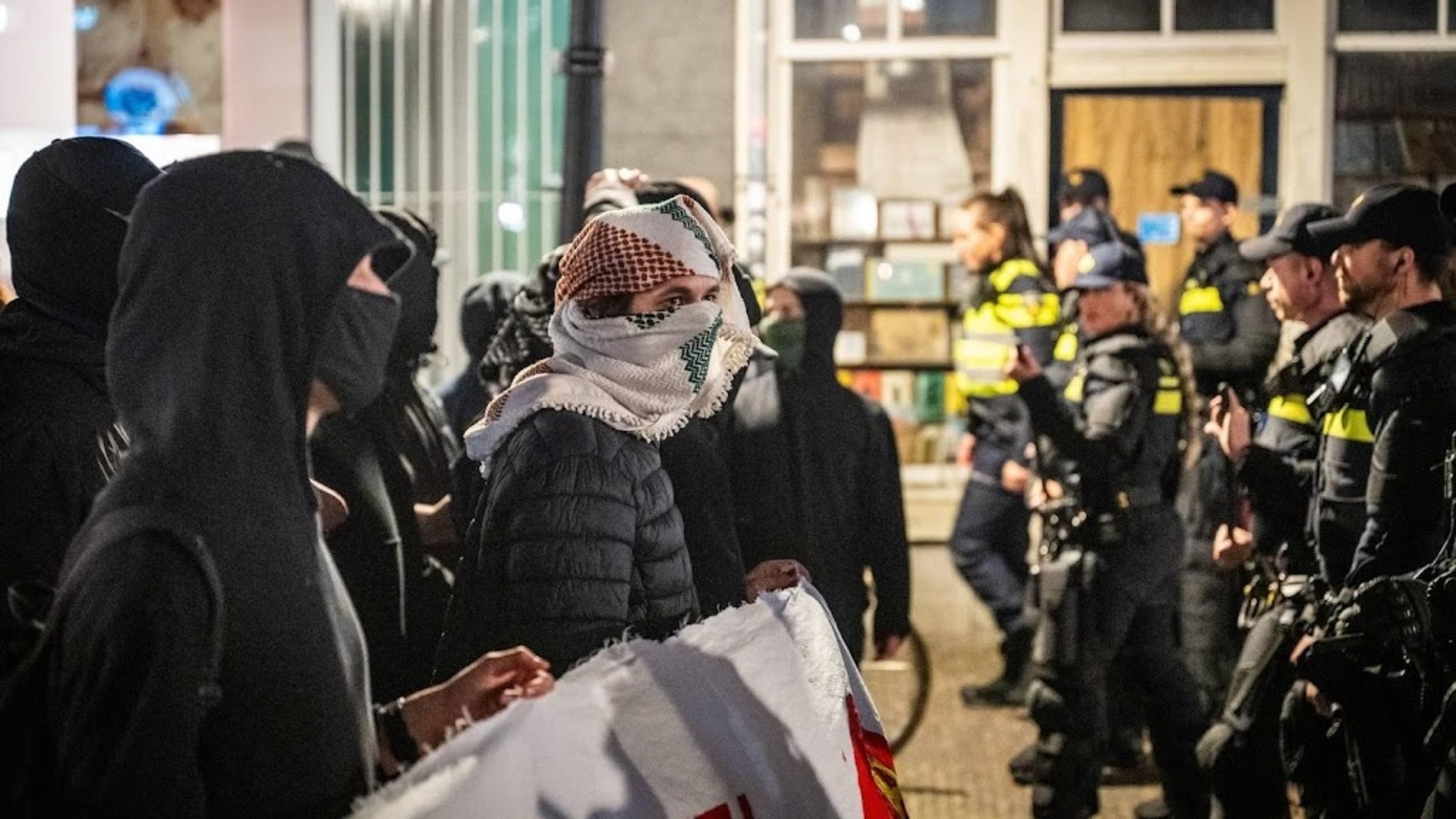 Group of antifascists at ACU in Utrecht over Defend Netherlands