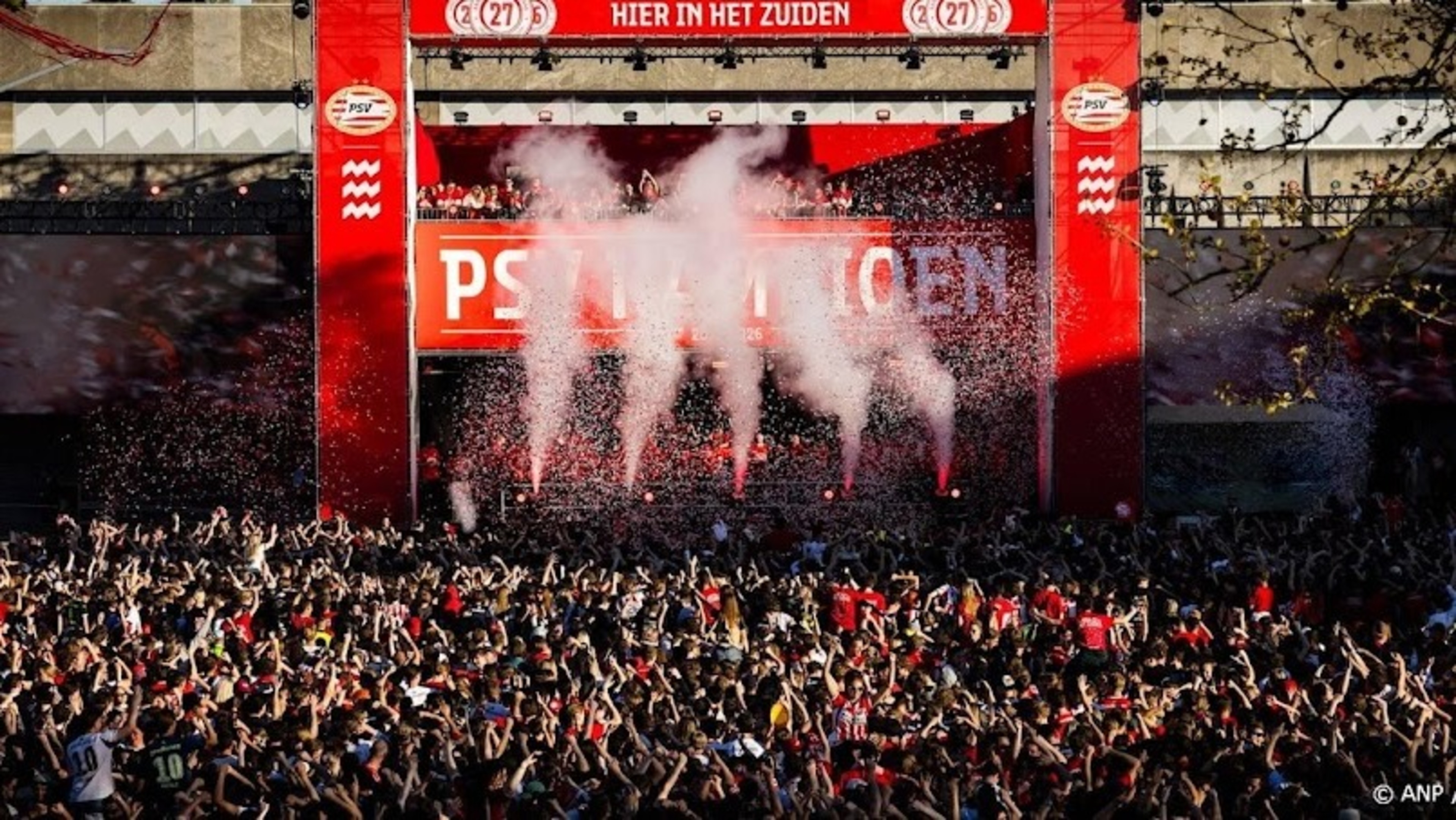 Seventeen arrested during PSV championship celebration