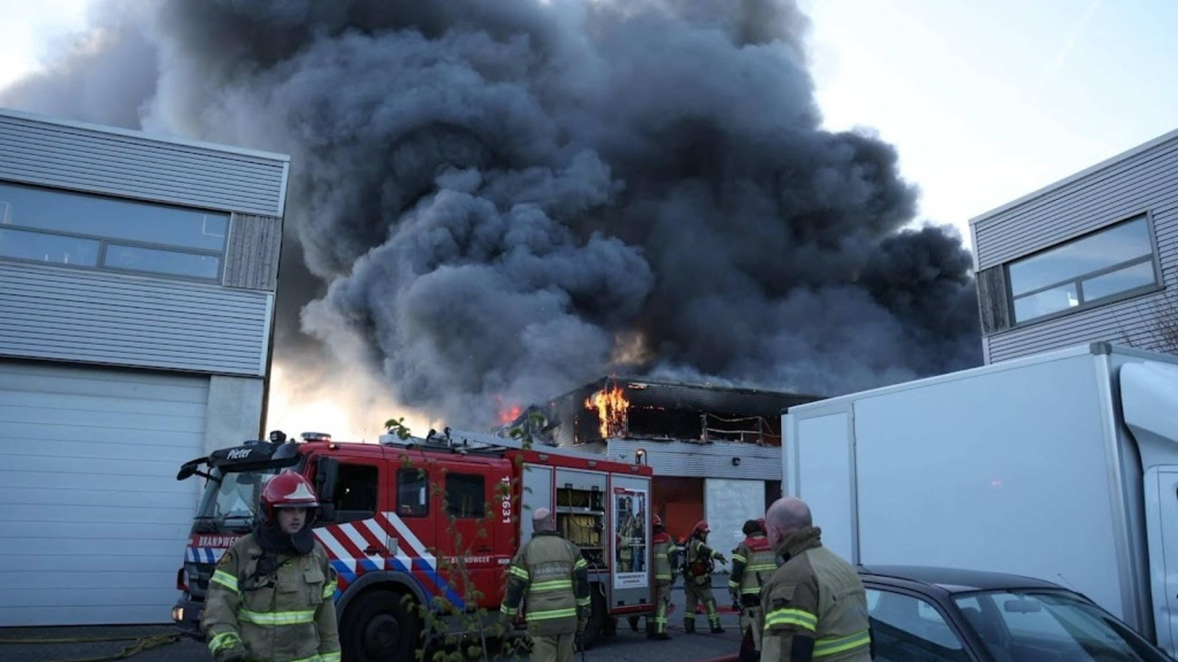 Large fire at Amsterdam storage facility under control