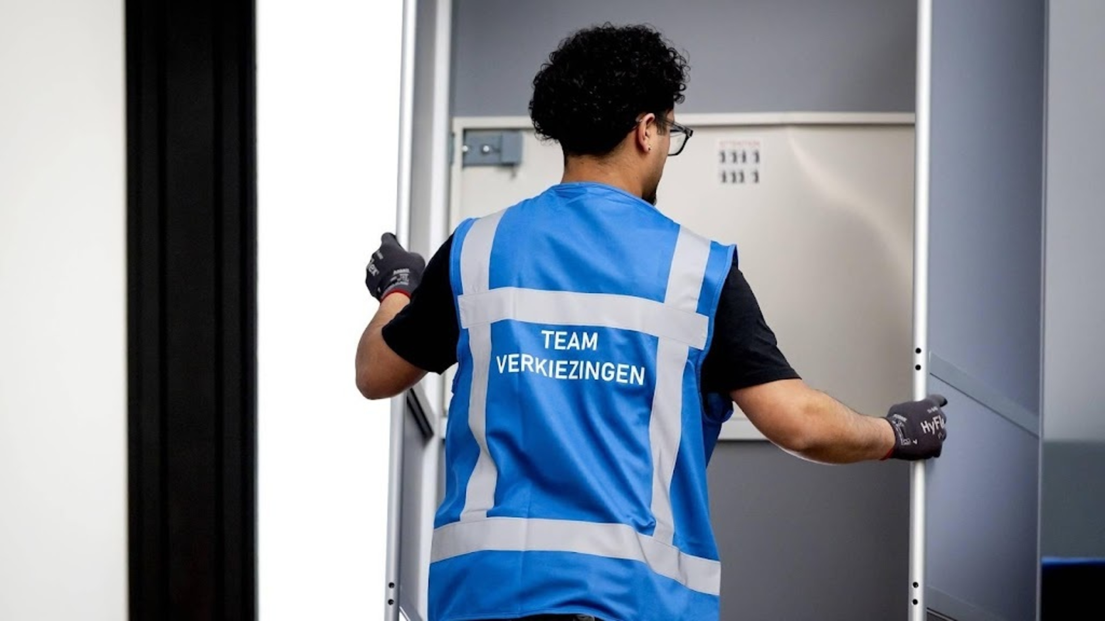 First polling stations open at midnight