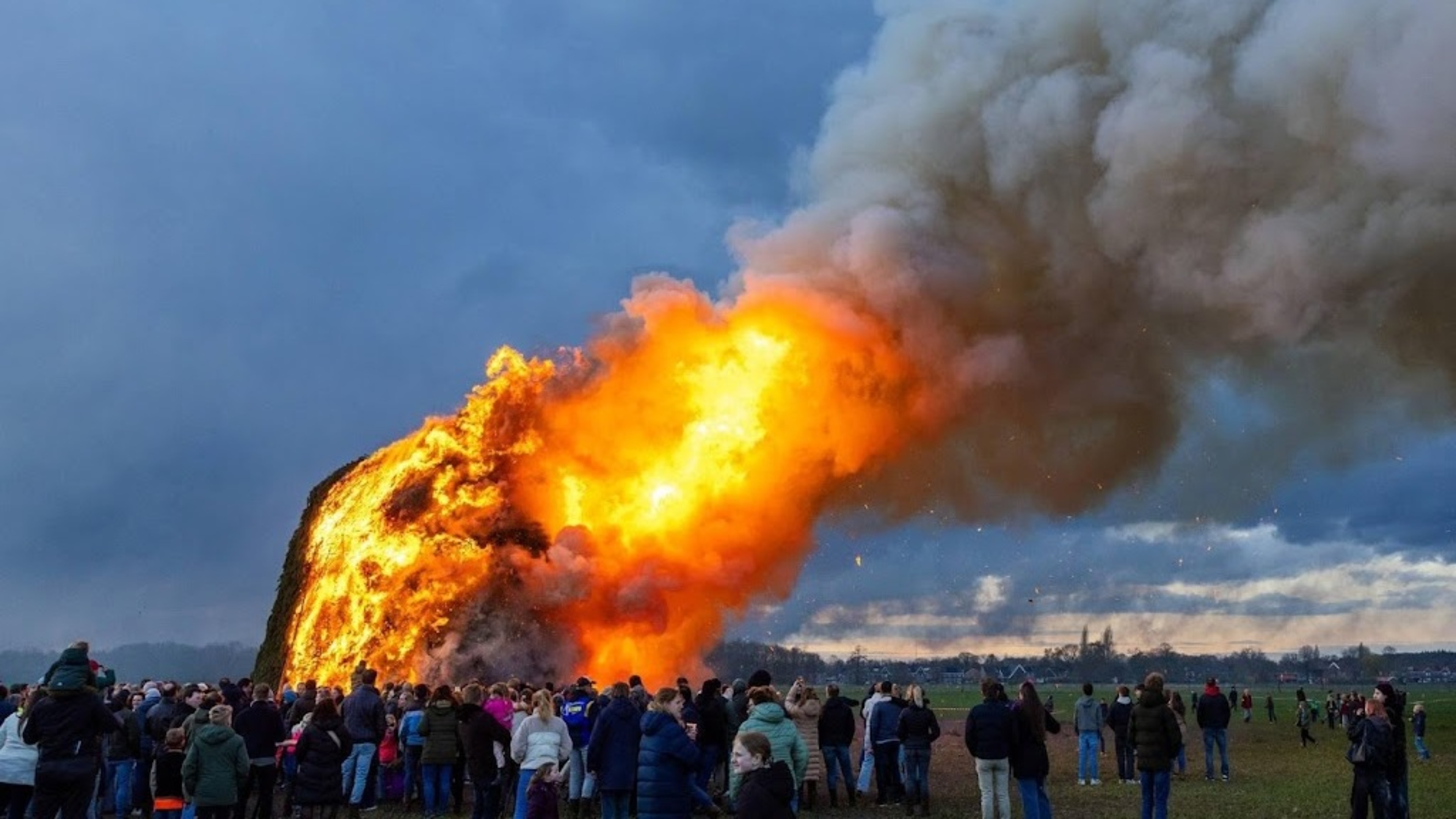 Easter fires lit in many places