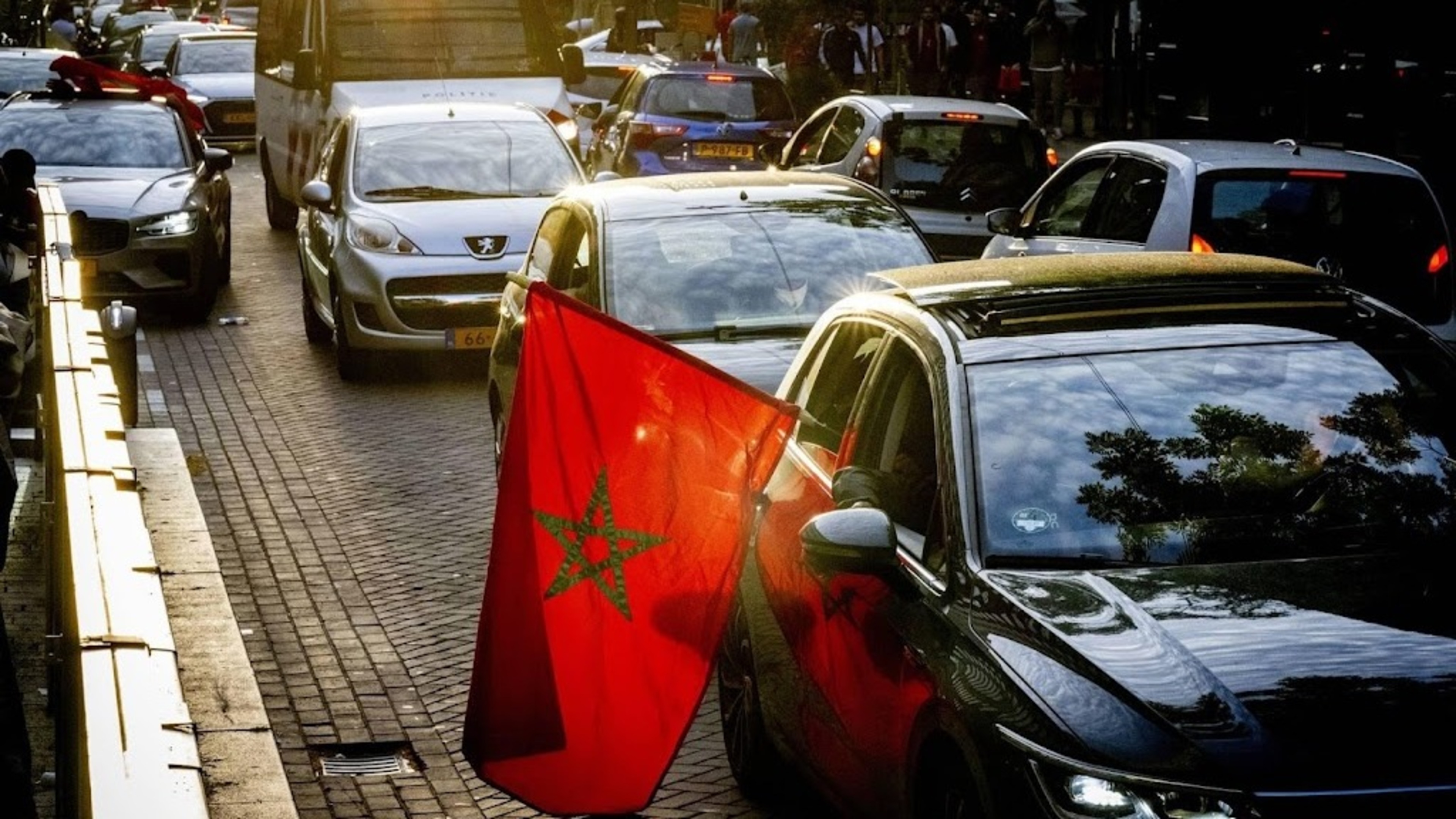 Riot police intervene in Utrecht following unrest after Morocco World Cup match