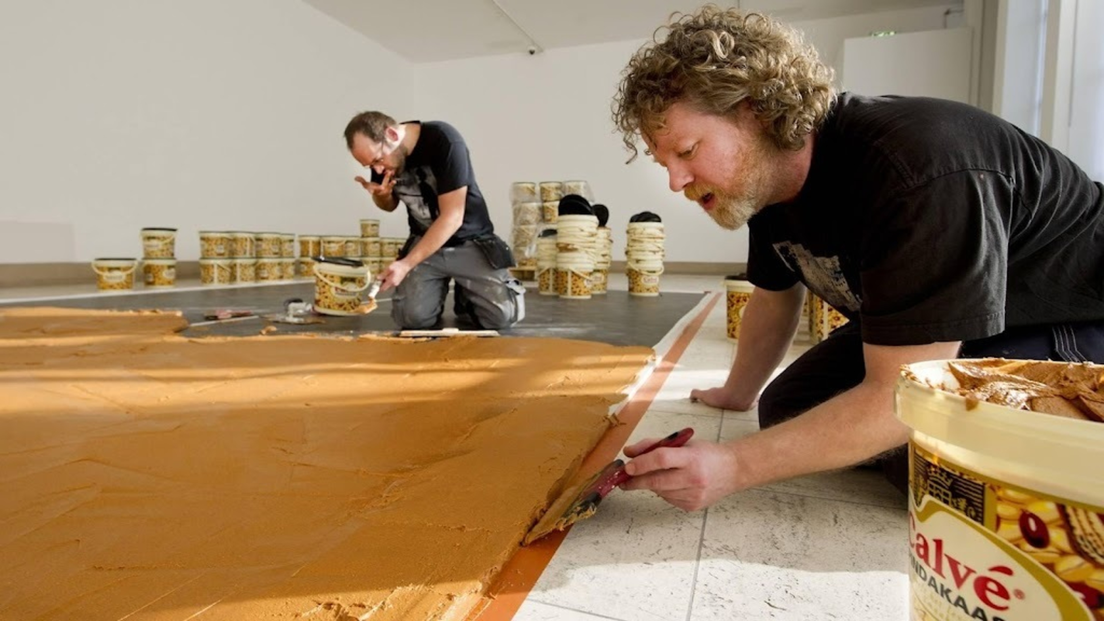 Wim T. Schippers' peanut butter floor returns to museum