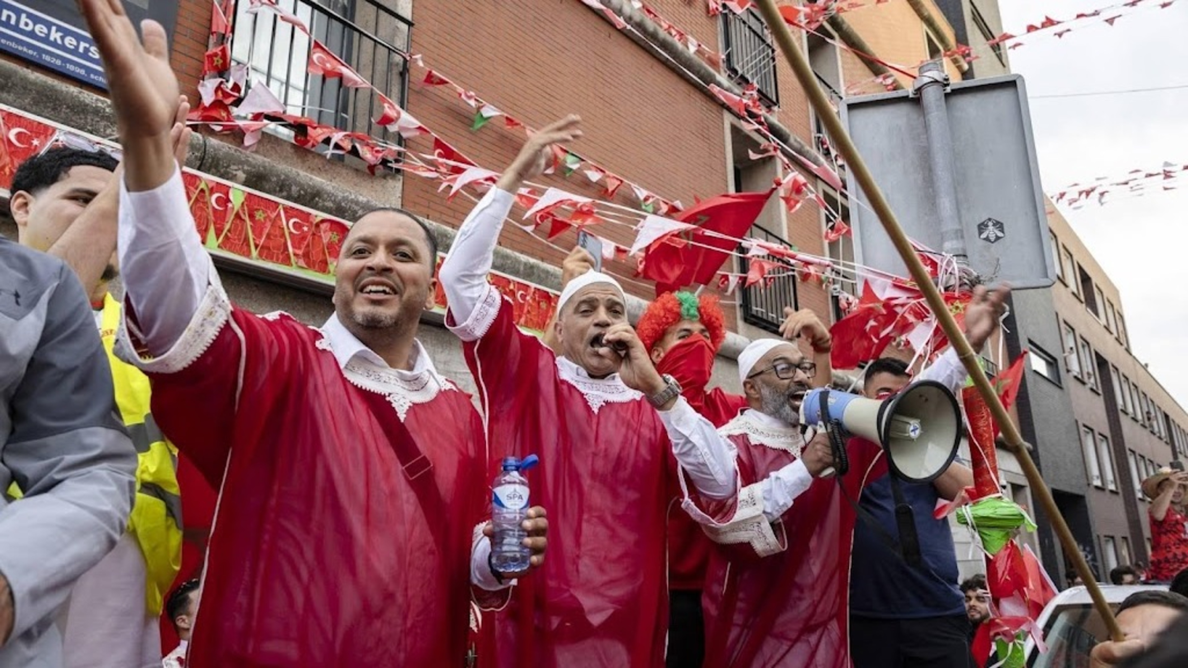 Morocco fans celebrate victory in multiple cities