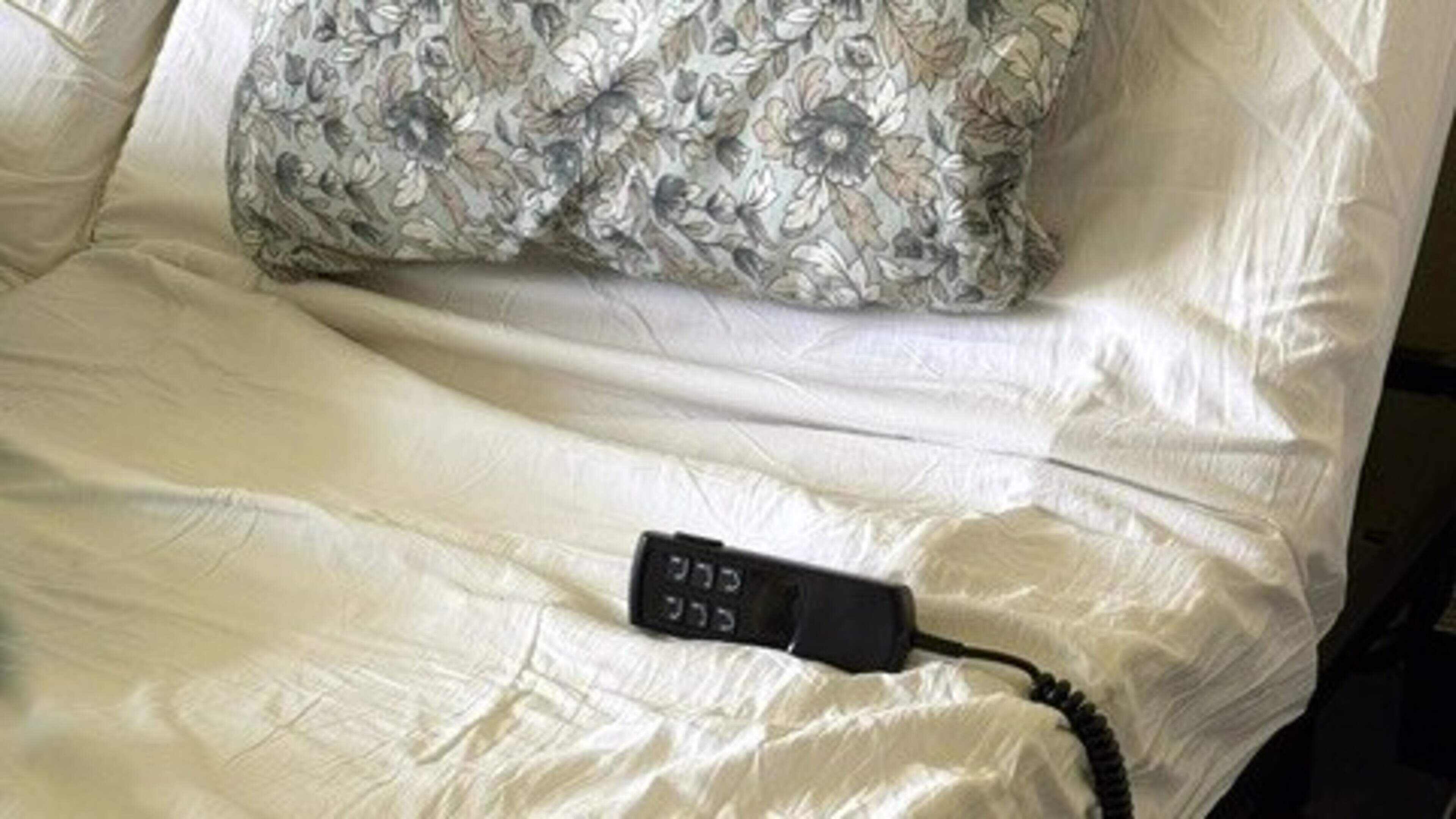 Class act: Willem receives free remote for his old electric bed