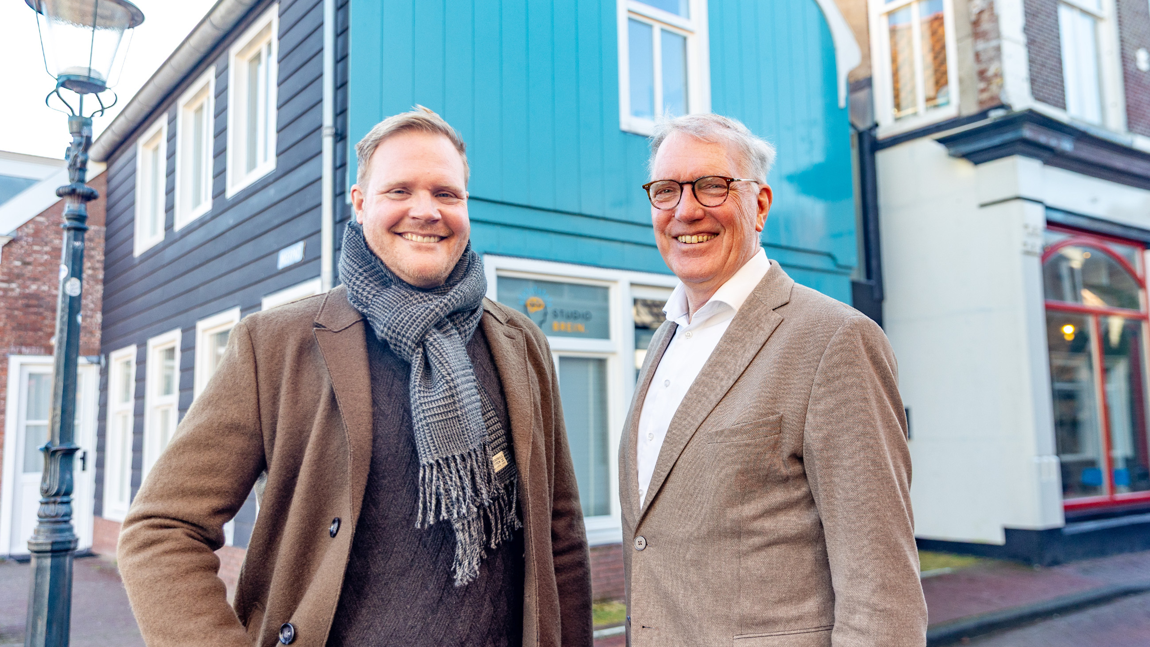 Father and son Schouten together in Progressief Uitgeest (PU). ‘We’re not going to talk about politics all the time’