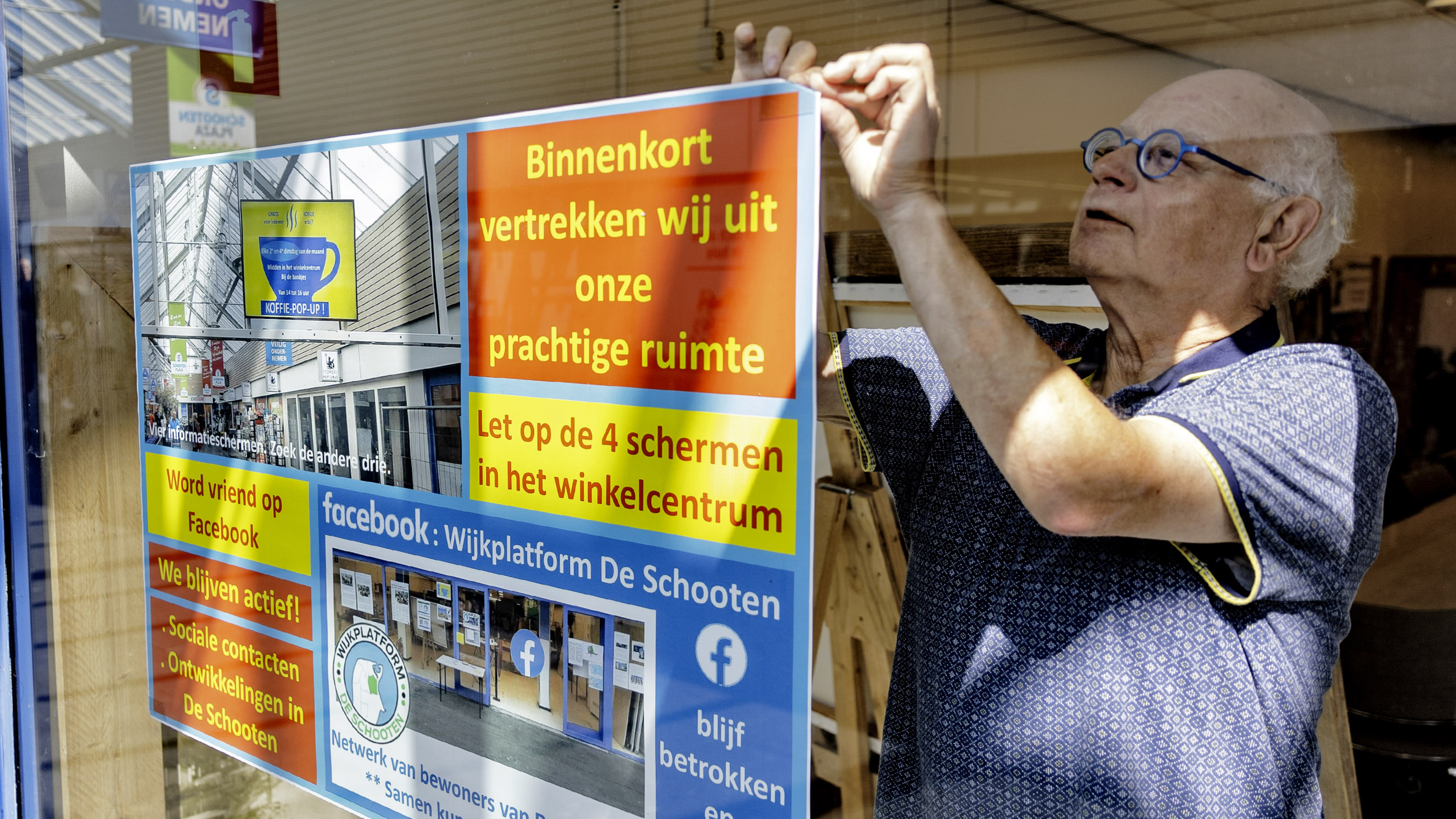 Klein lichtpuntje in de huisvestingssituatie van Wijkplatform De Schooten. ‘We kunnen twee dagdelen 