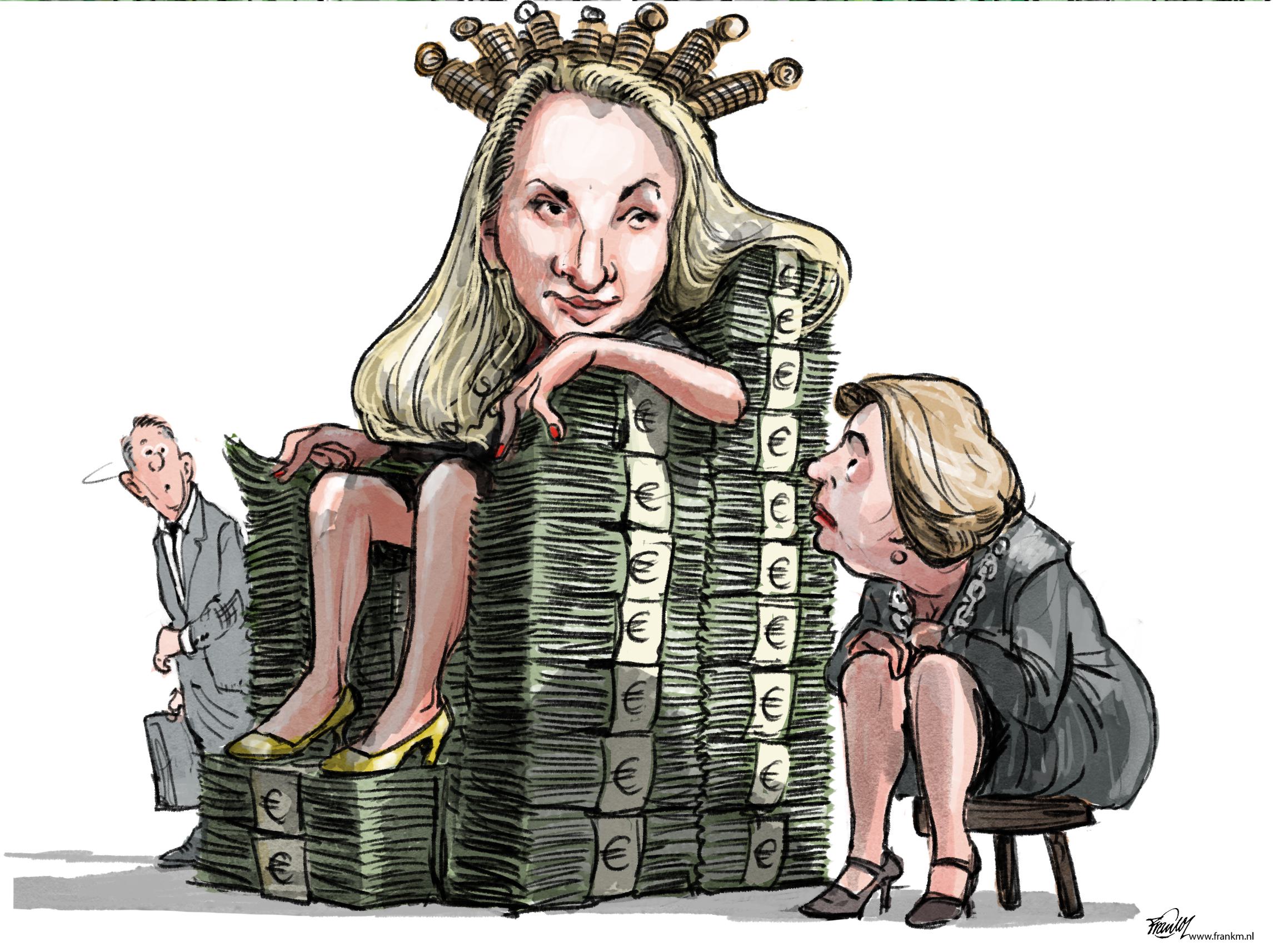 Ophef over vergoeding gemeentesecretaris gemeente Koggenland | cartoon