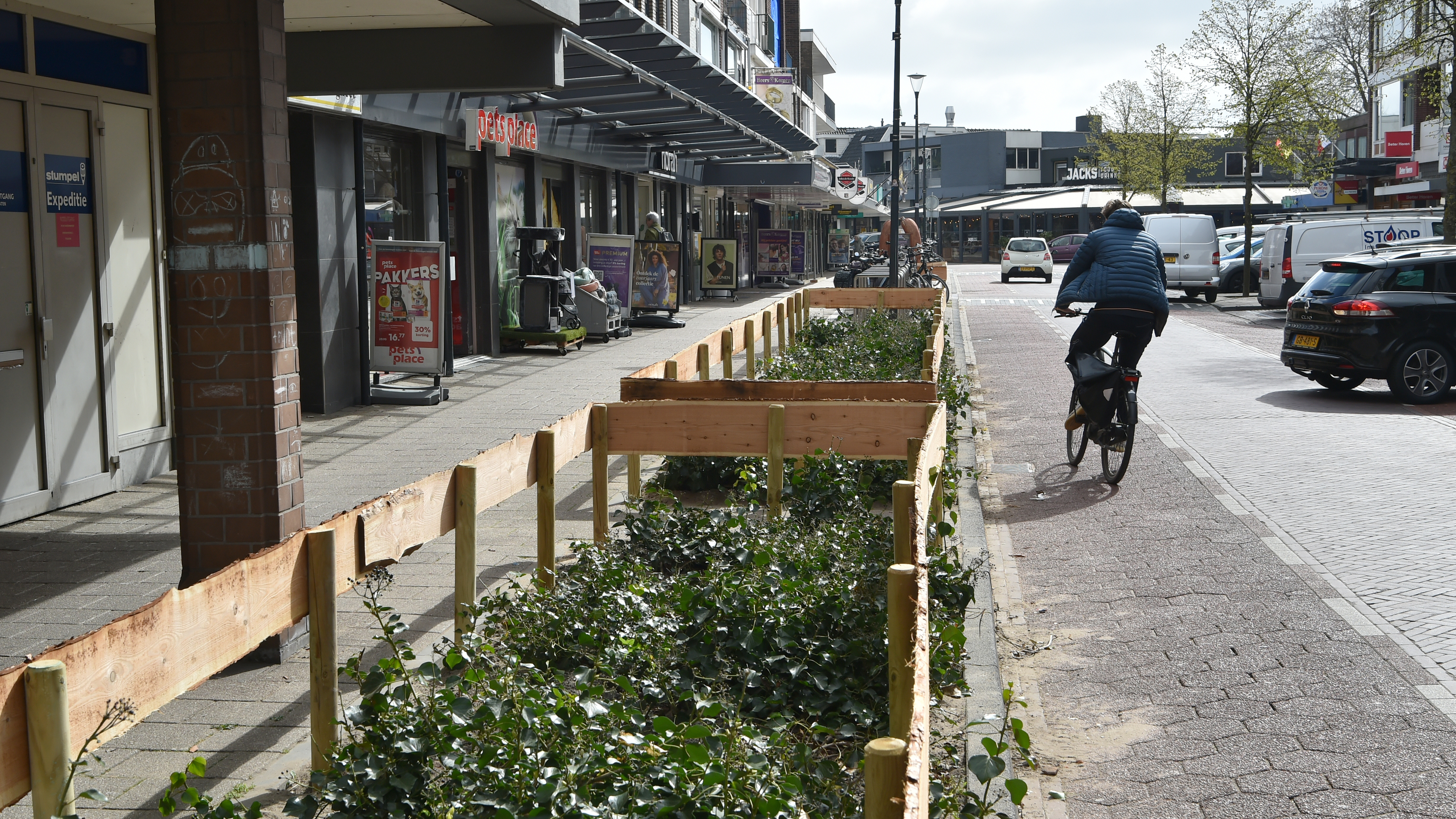 Hated fences around plants in Heemskerk town center to remain: 'Give greenery a chance to grow'