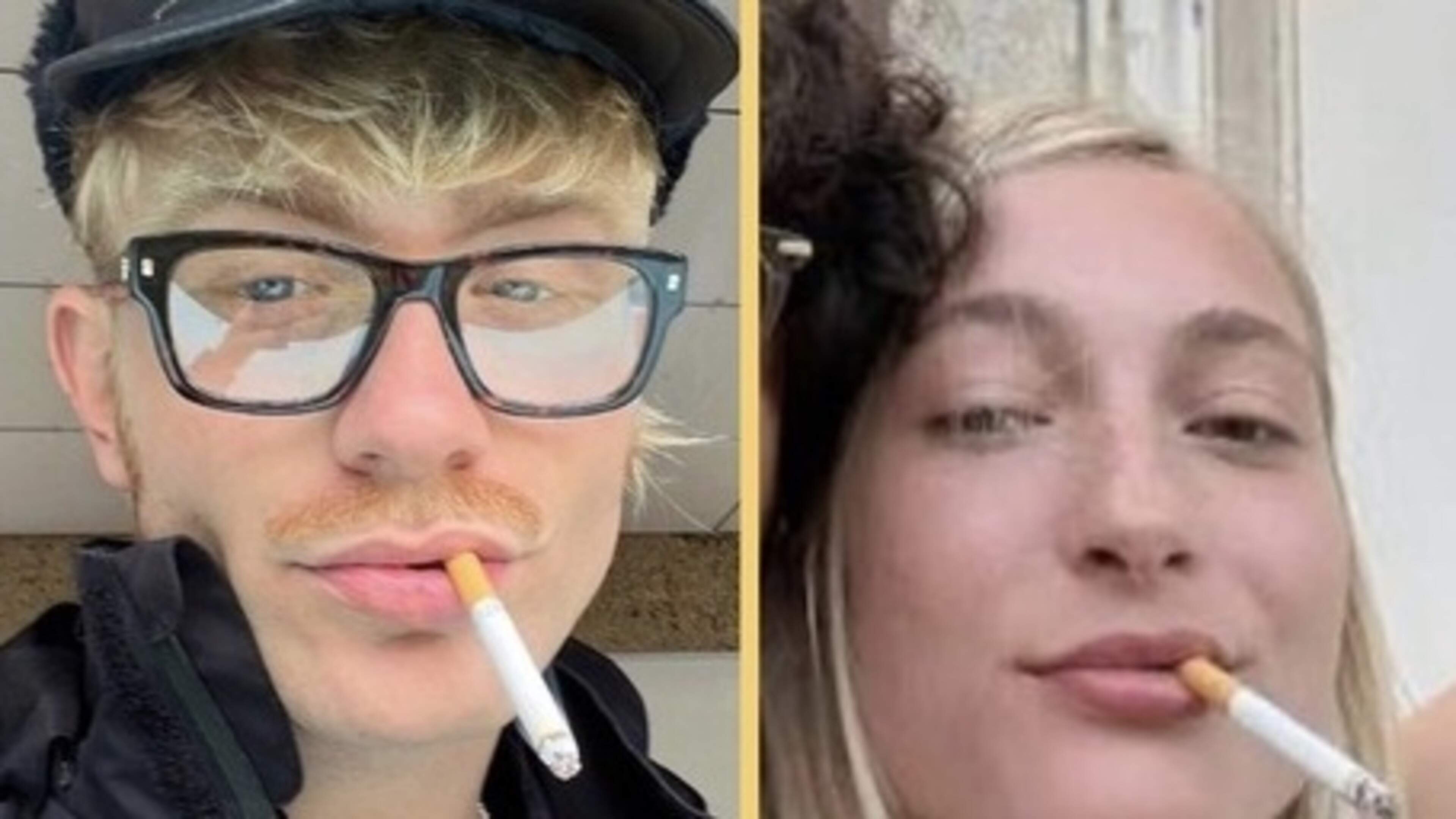 Warning! You are about to see a smoking influencer