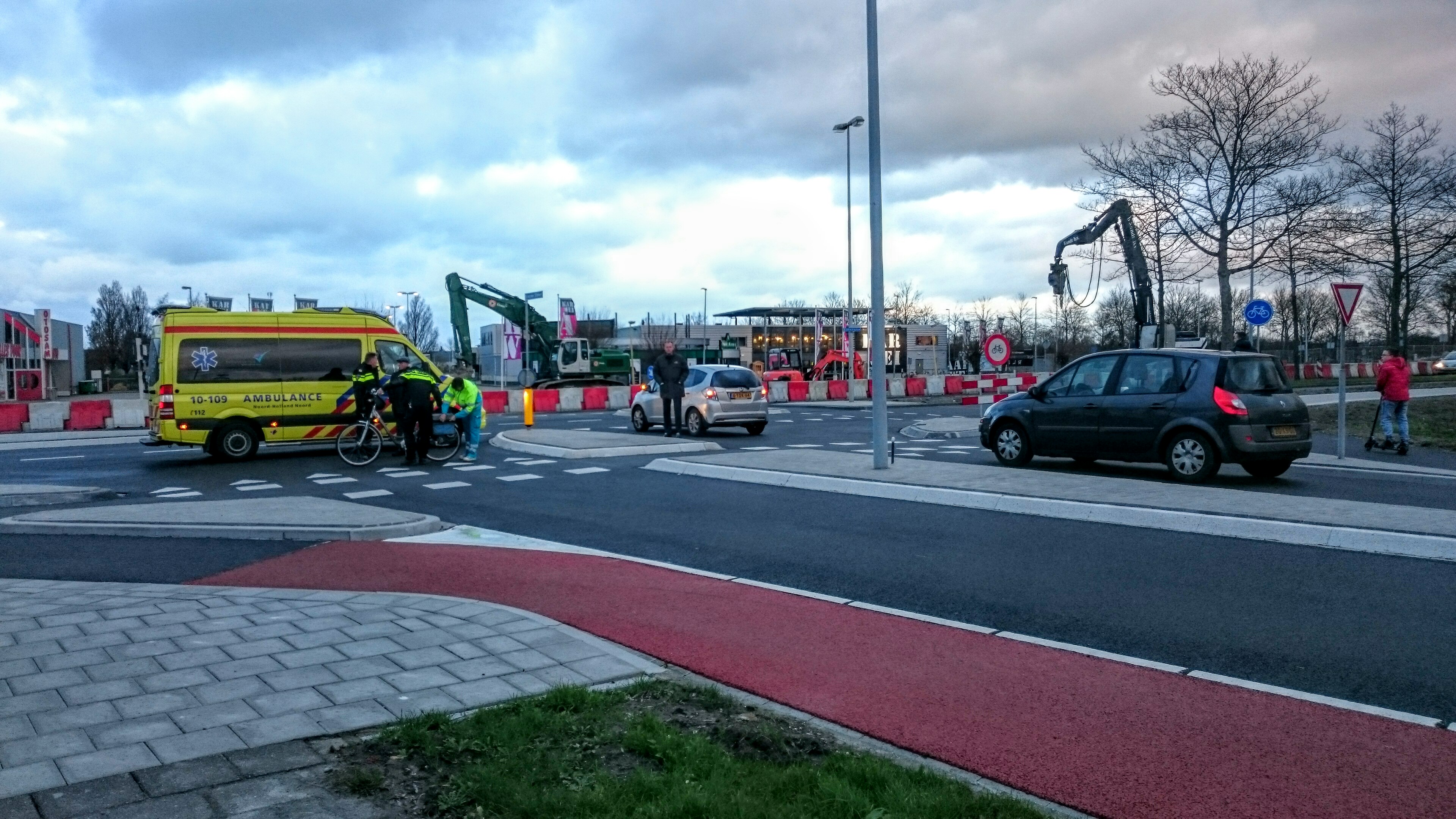 Fietsster raakt gewond bij botsing in Hoorn