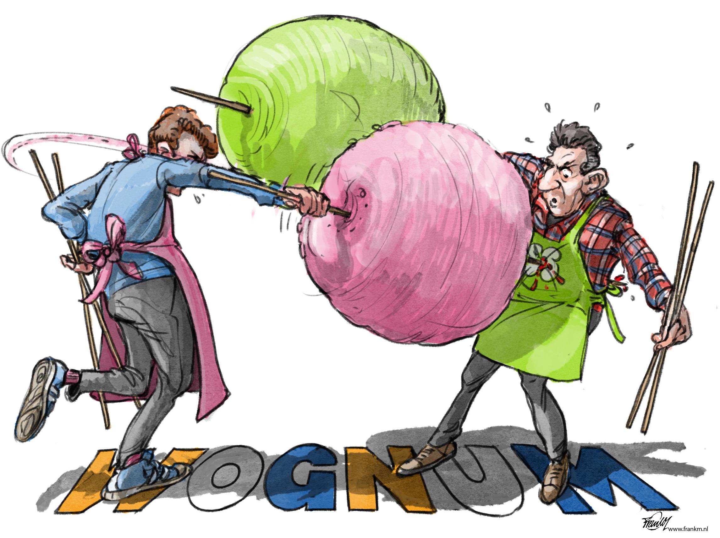 Niet welkom op de kermis van Wognum | cartoon | Noordhollands Dagblad
