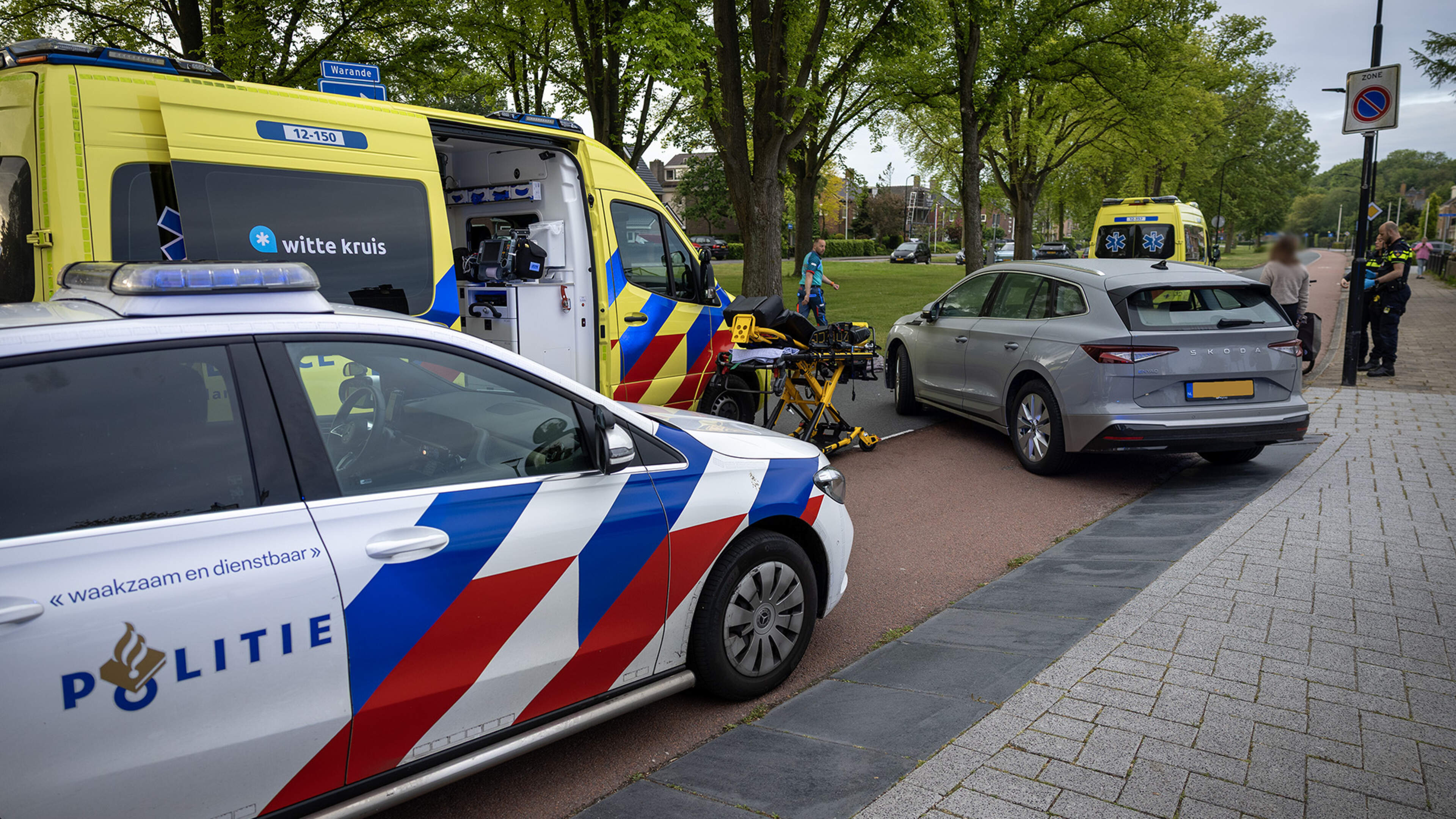 Cyclist injured in Beverwijk accident, trauma helicopter deployed