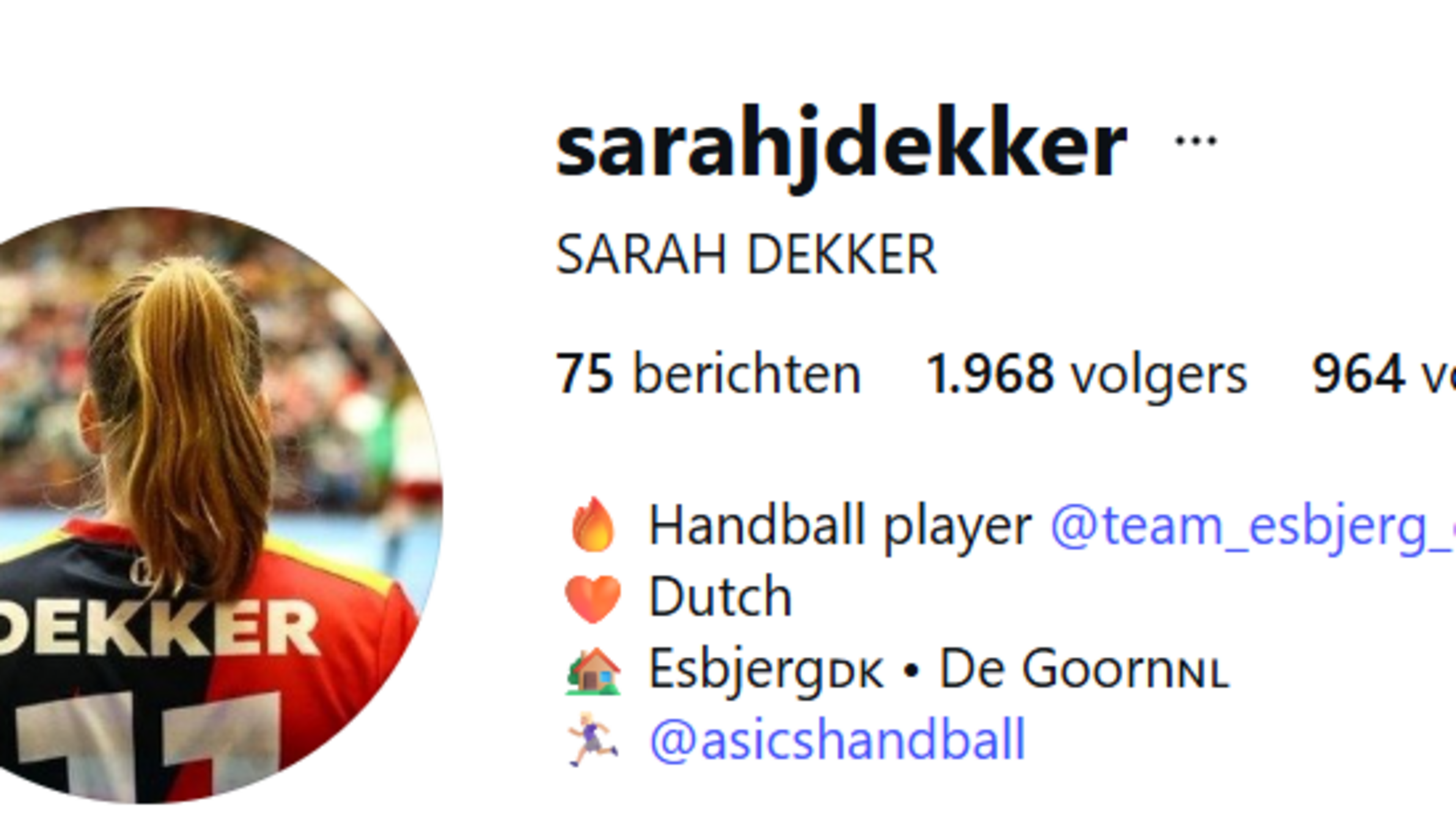 It’s remarkably quiet on Sarah Dekker’s Instagram page: ‘I’m really not a tech person’