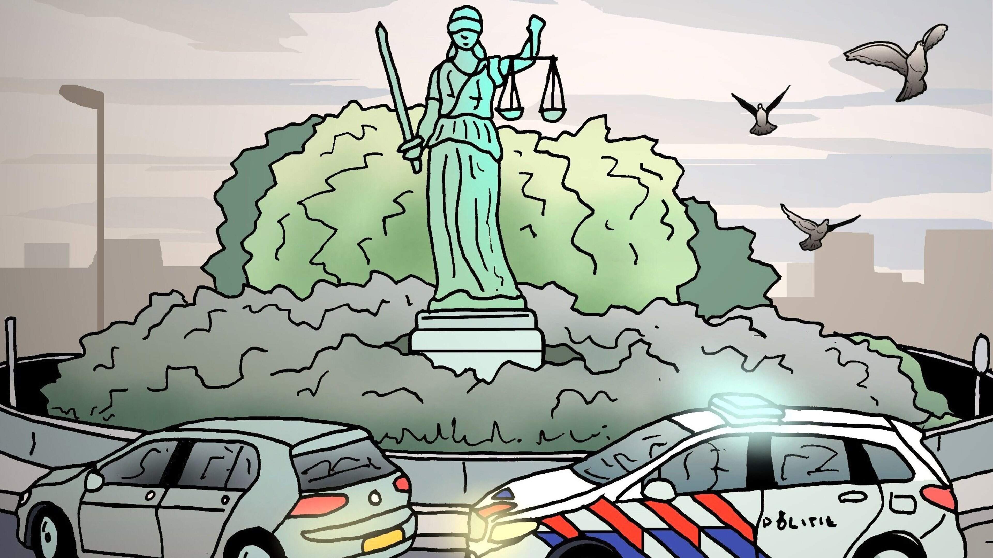 Police car with sirens denied right of way at roundabout; driver to face court