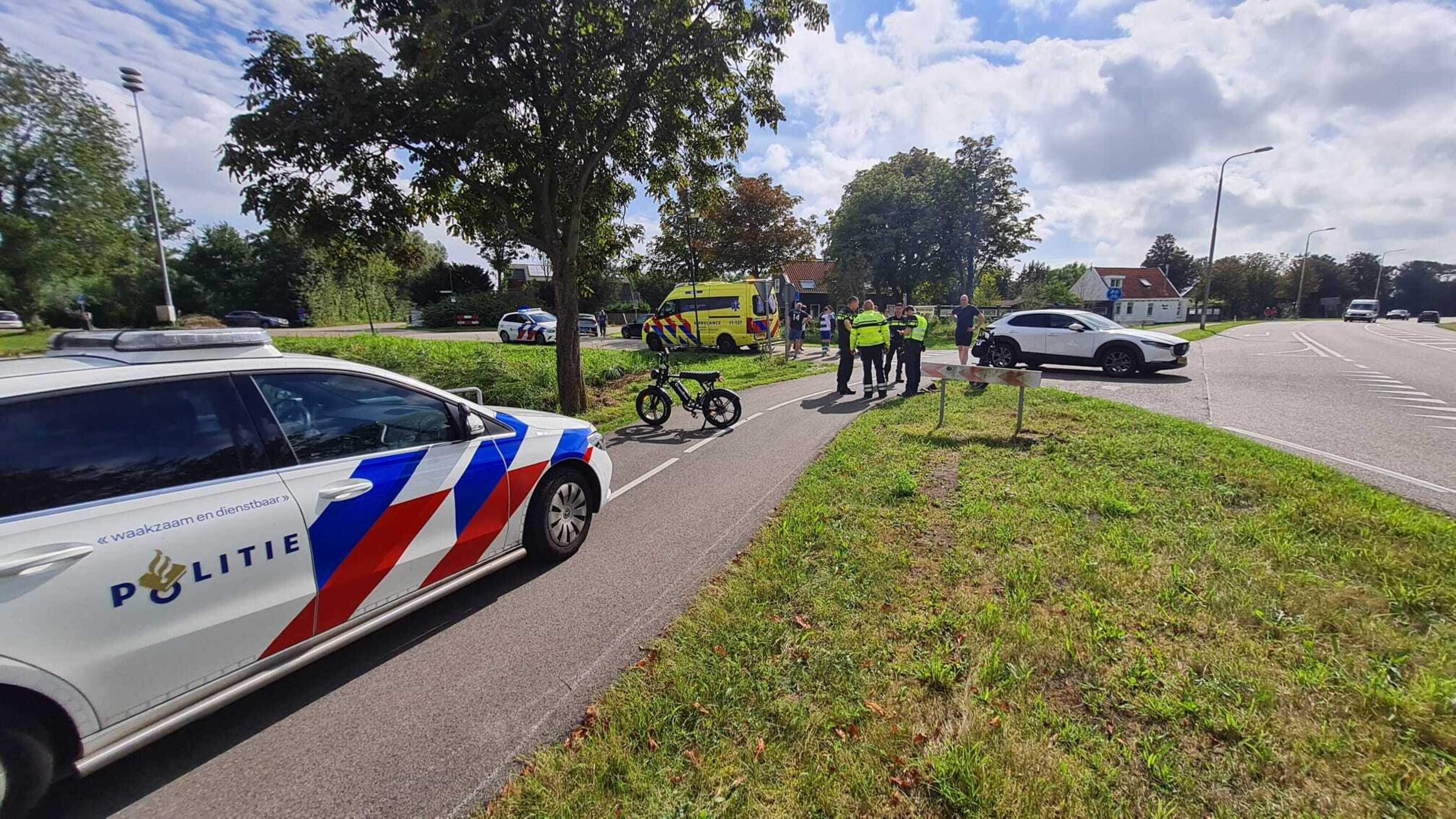 Meisje op fatbike door auto geschept in Ilpendam
