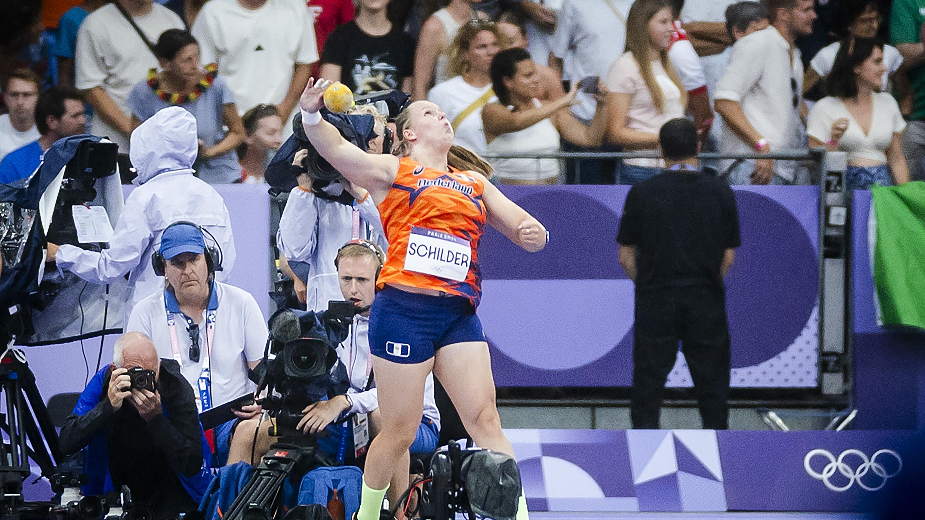 Volendamse Jessica Schilder zesde in olympische finale kogelstoten