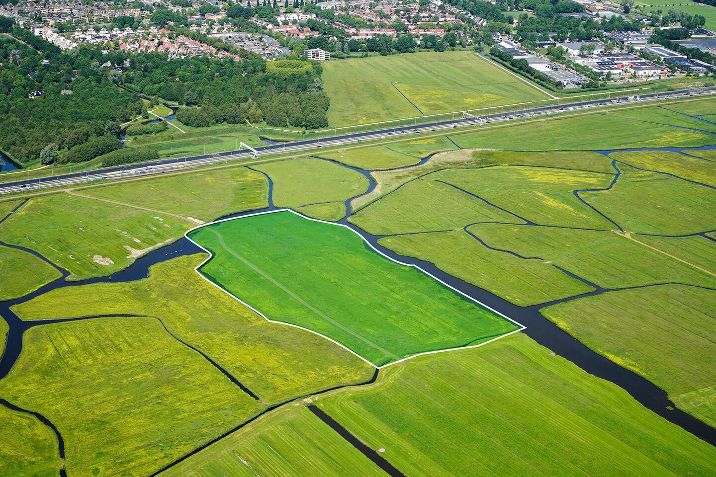 Het stuk perceel, het ’Landje van Smit’.