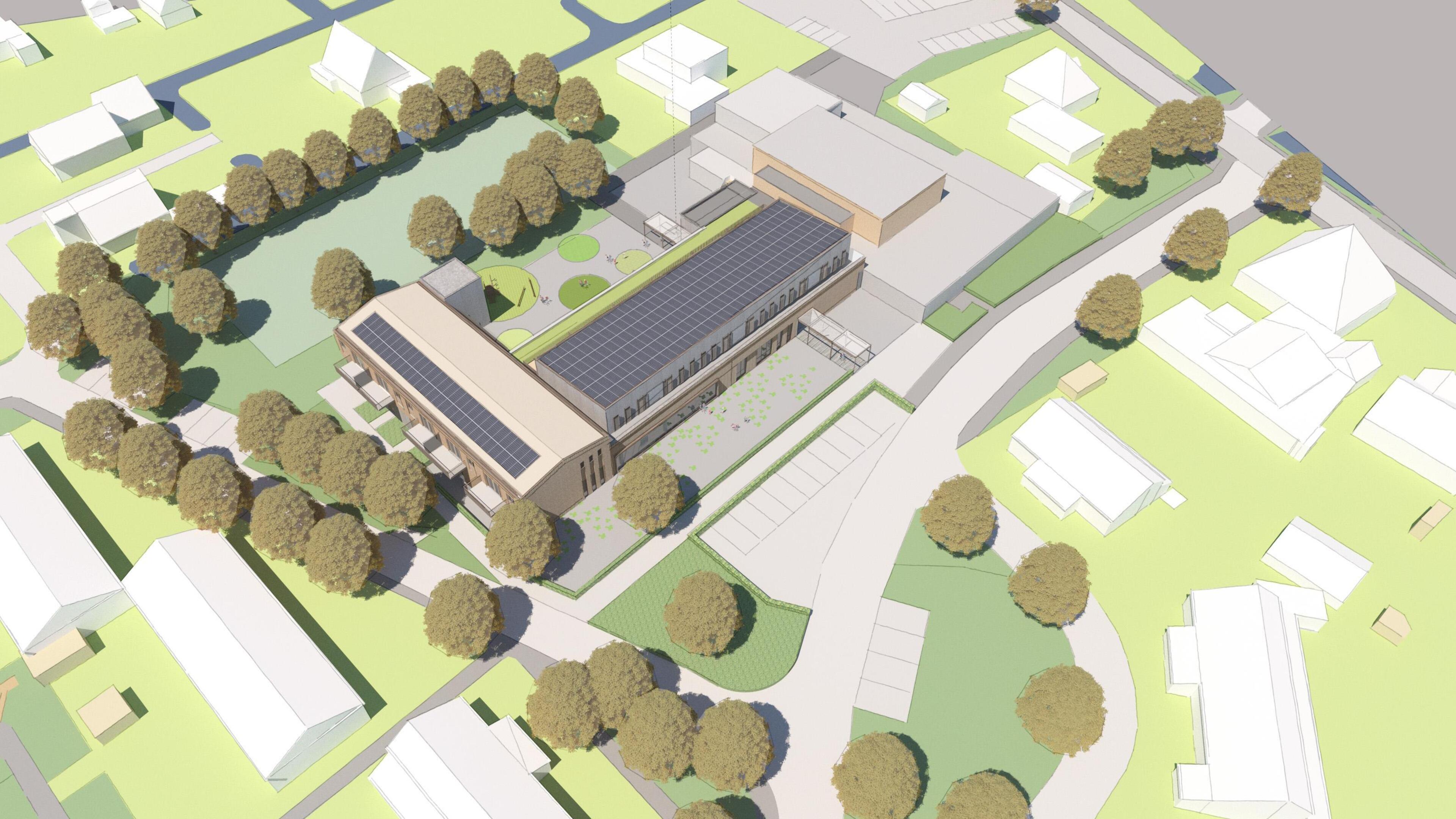 Ontwerp voor nieuwe basisschool Westwoud met huurwoningen oogst lof