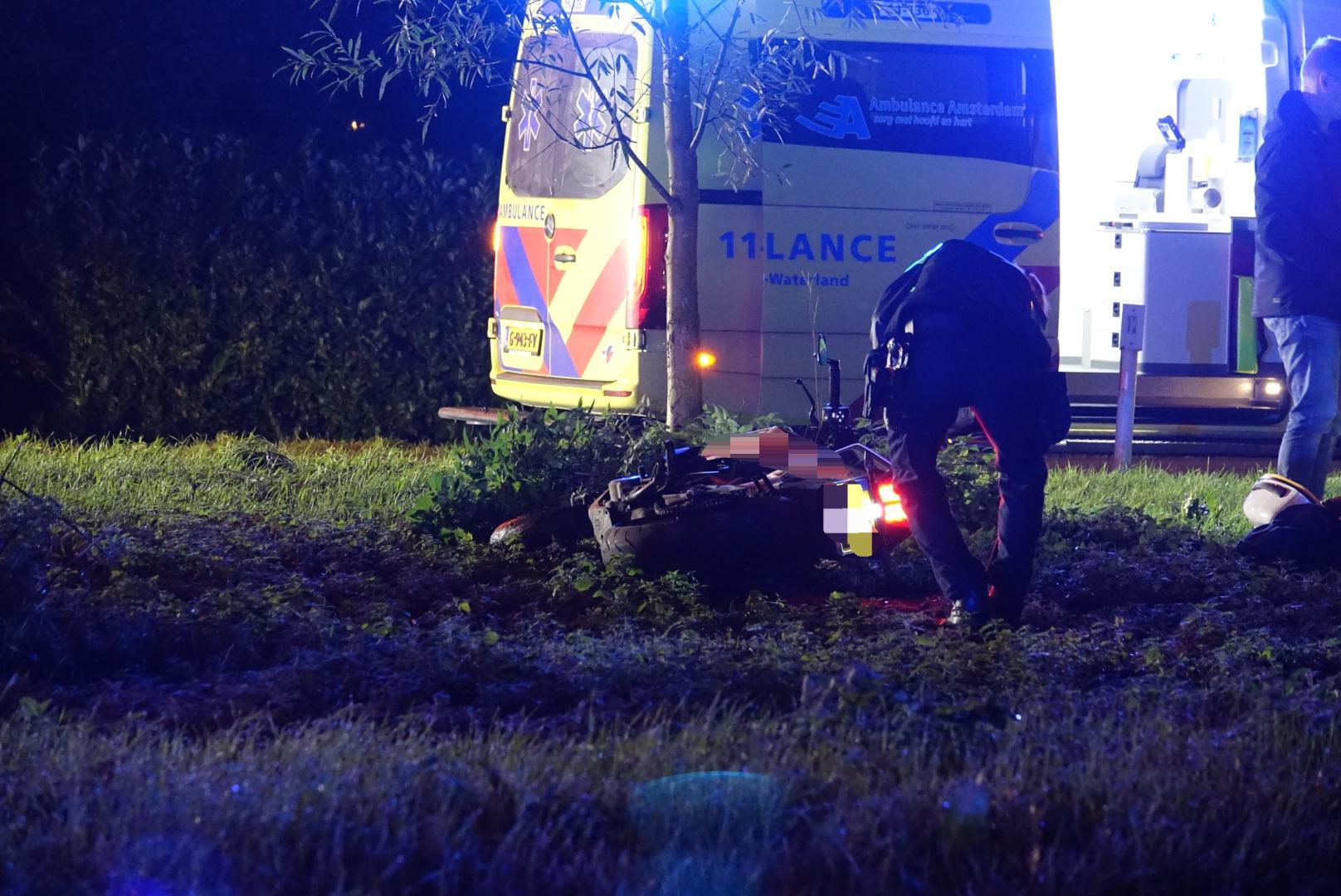 Motorrijder overleden na ongeval in Zuidoostbeemster