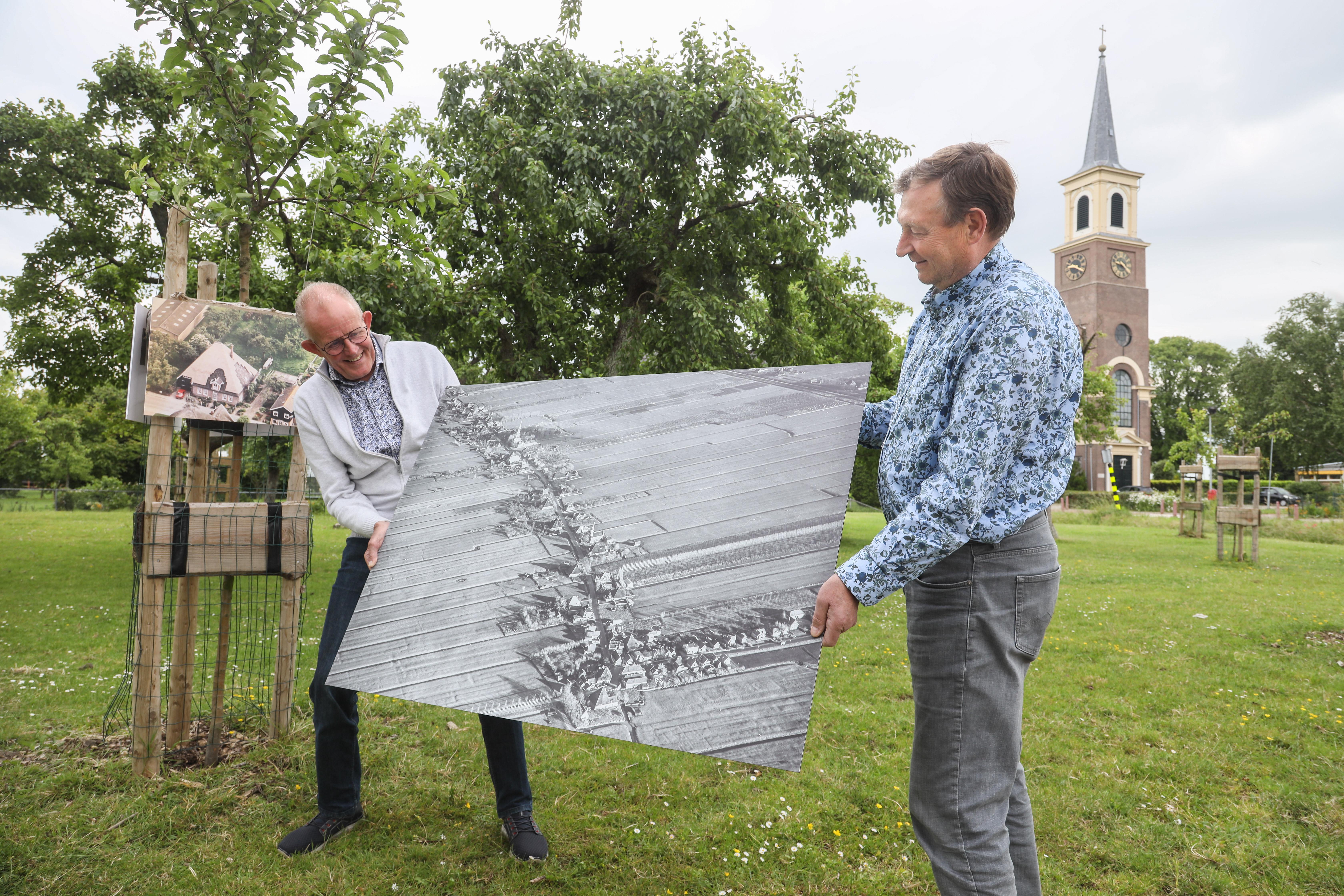 Oude boomgaard passend decor voor historische foto’s Westwoud