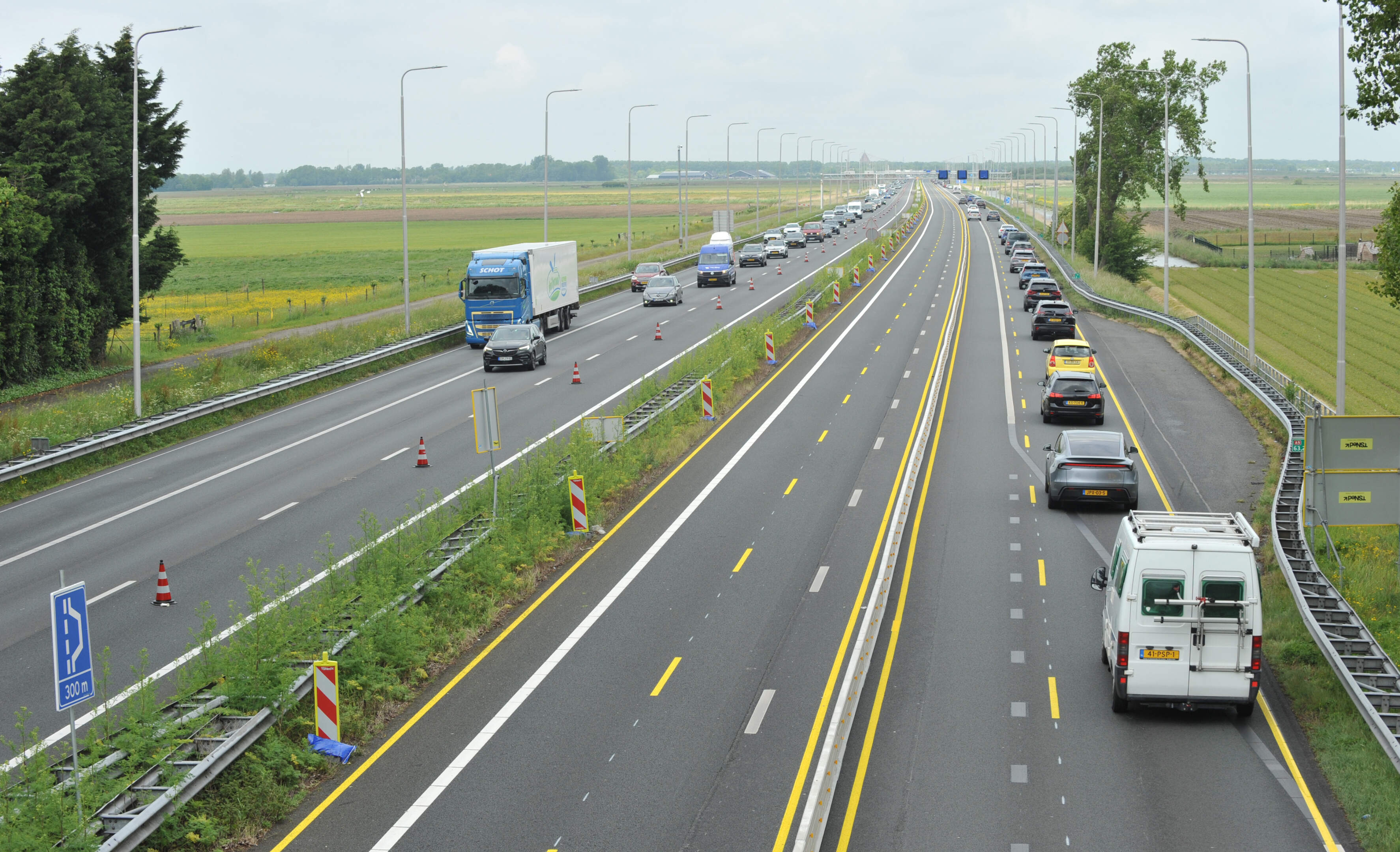 North Holland traffic: quiet morning rush hour on Monday, May 18