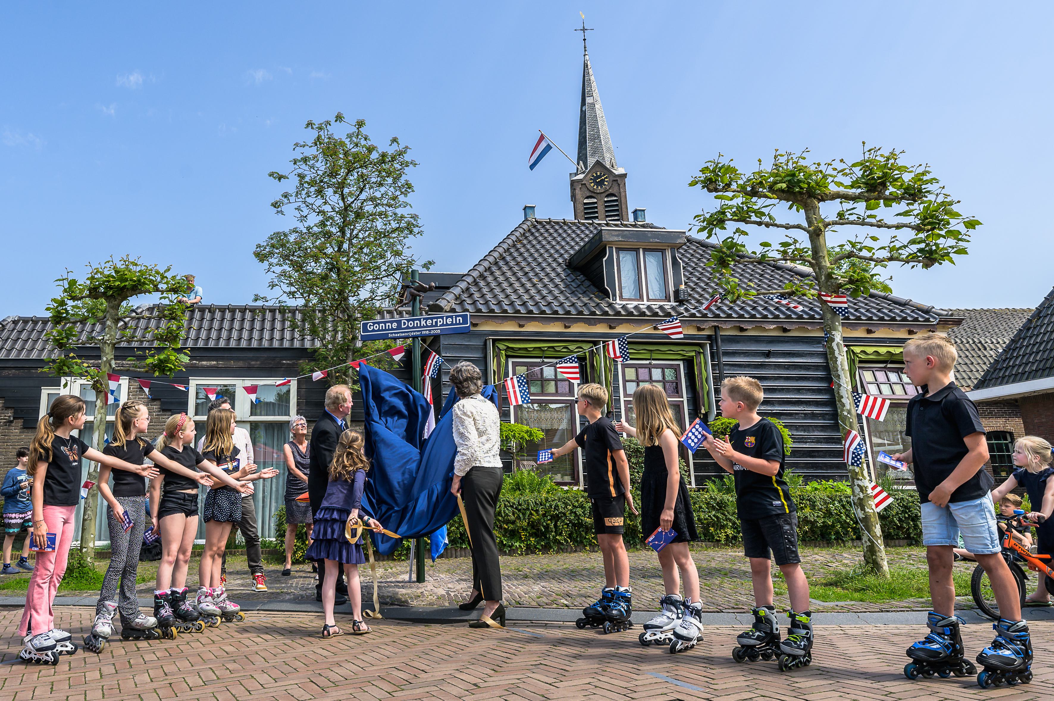 Winterse middag in zomers Ilpendam: schaatsheldin Gonne Donker heeft eigen plein
