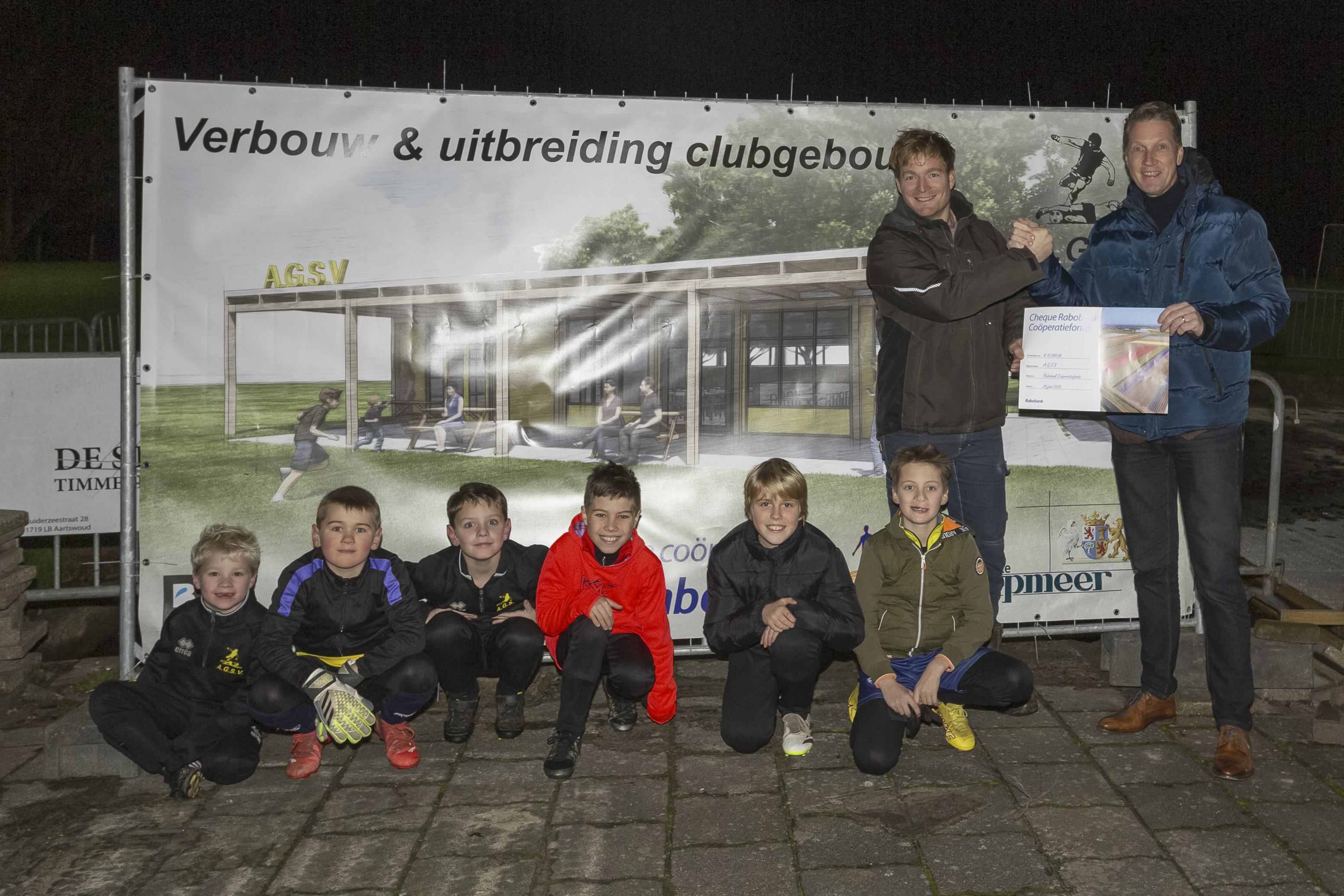 10.000 euro voor verbouwing A.G.S.V. Aartswoud