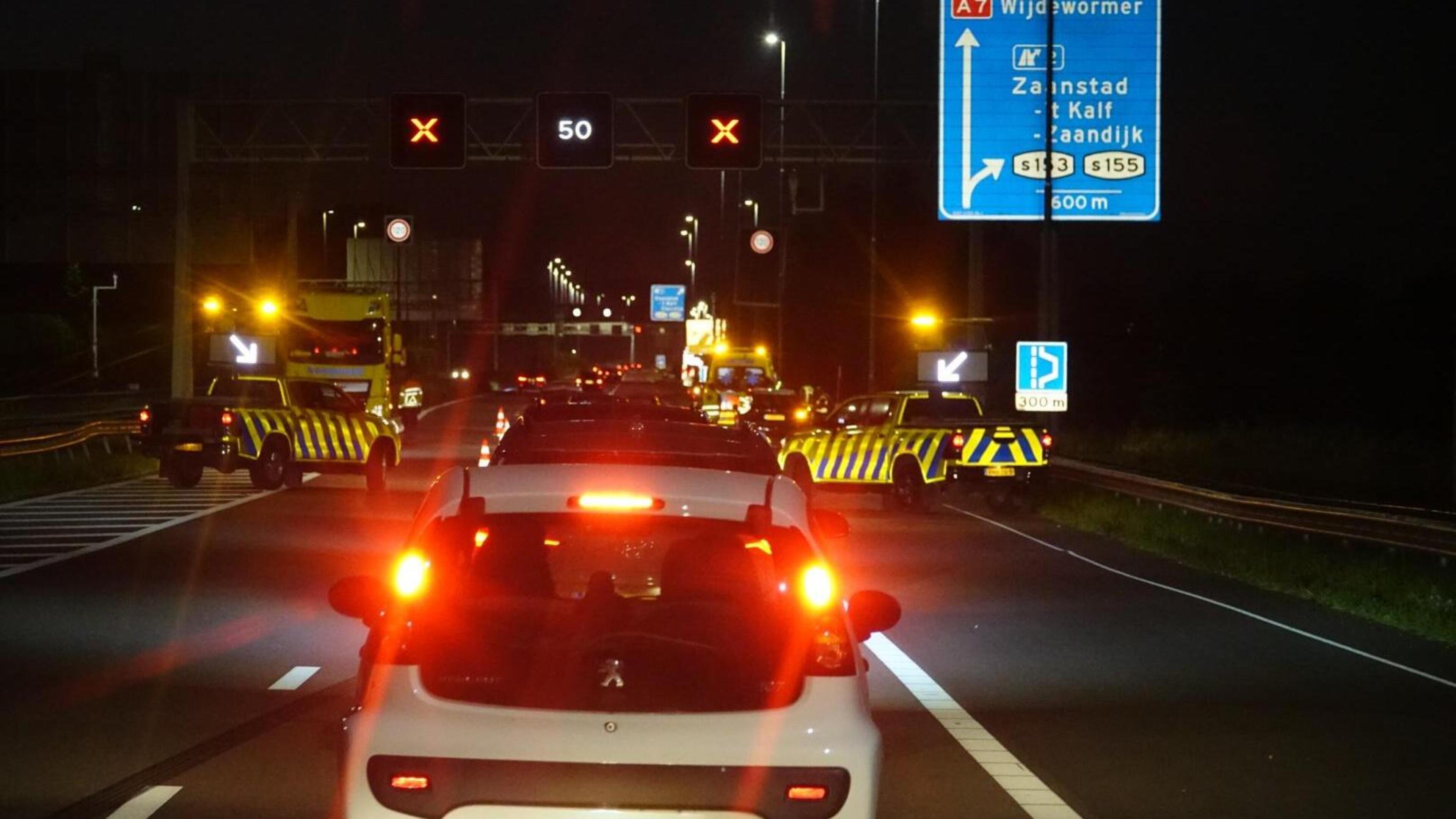 Botsing op A7 bij Wijdewormer: rijbewijs en auto van 21-jarige bestuurder ingenomen