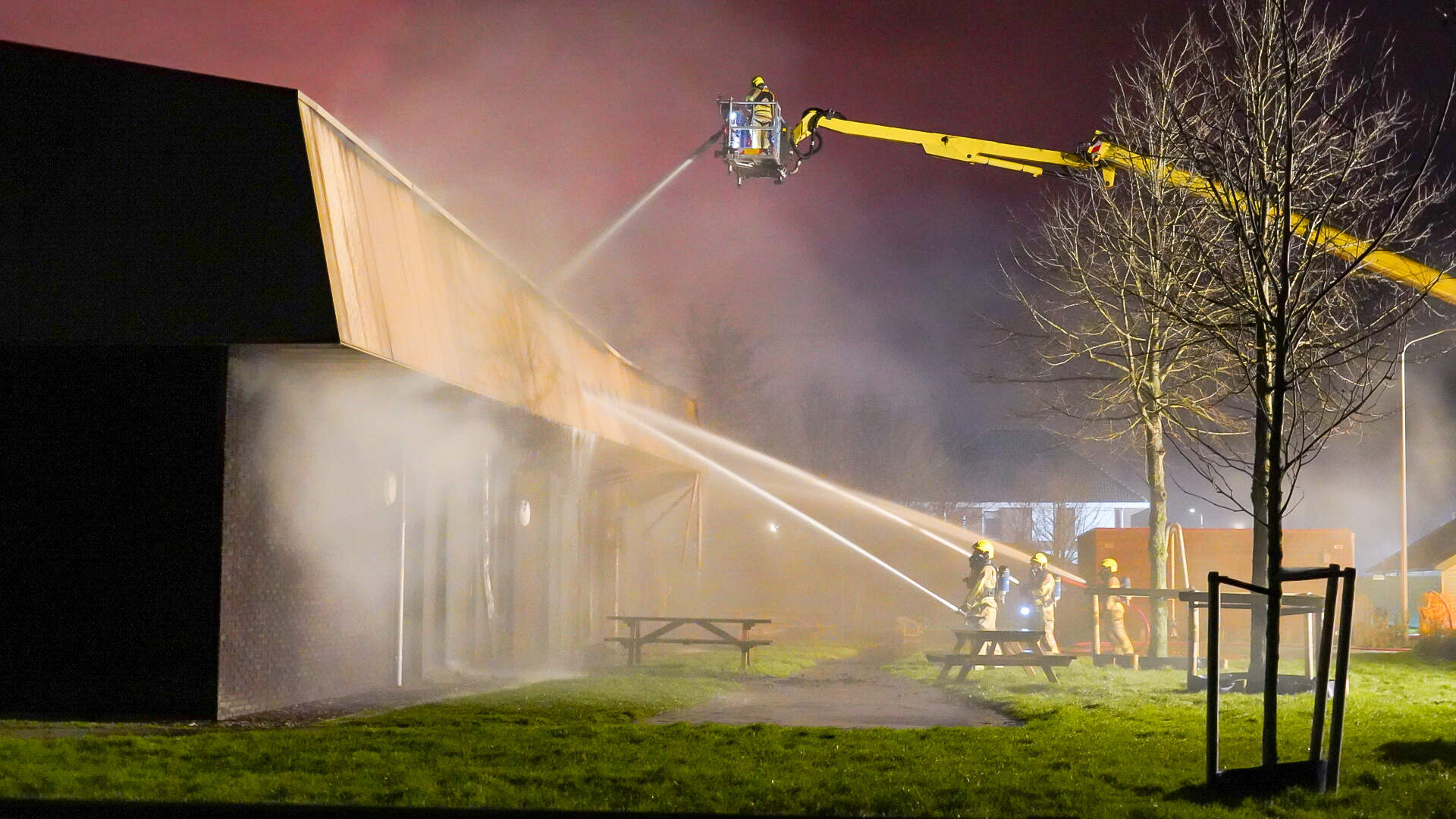 Grote brand in scholencomplex Rijswijk