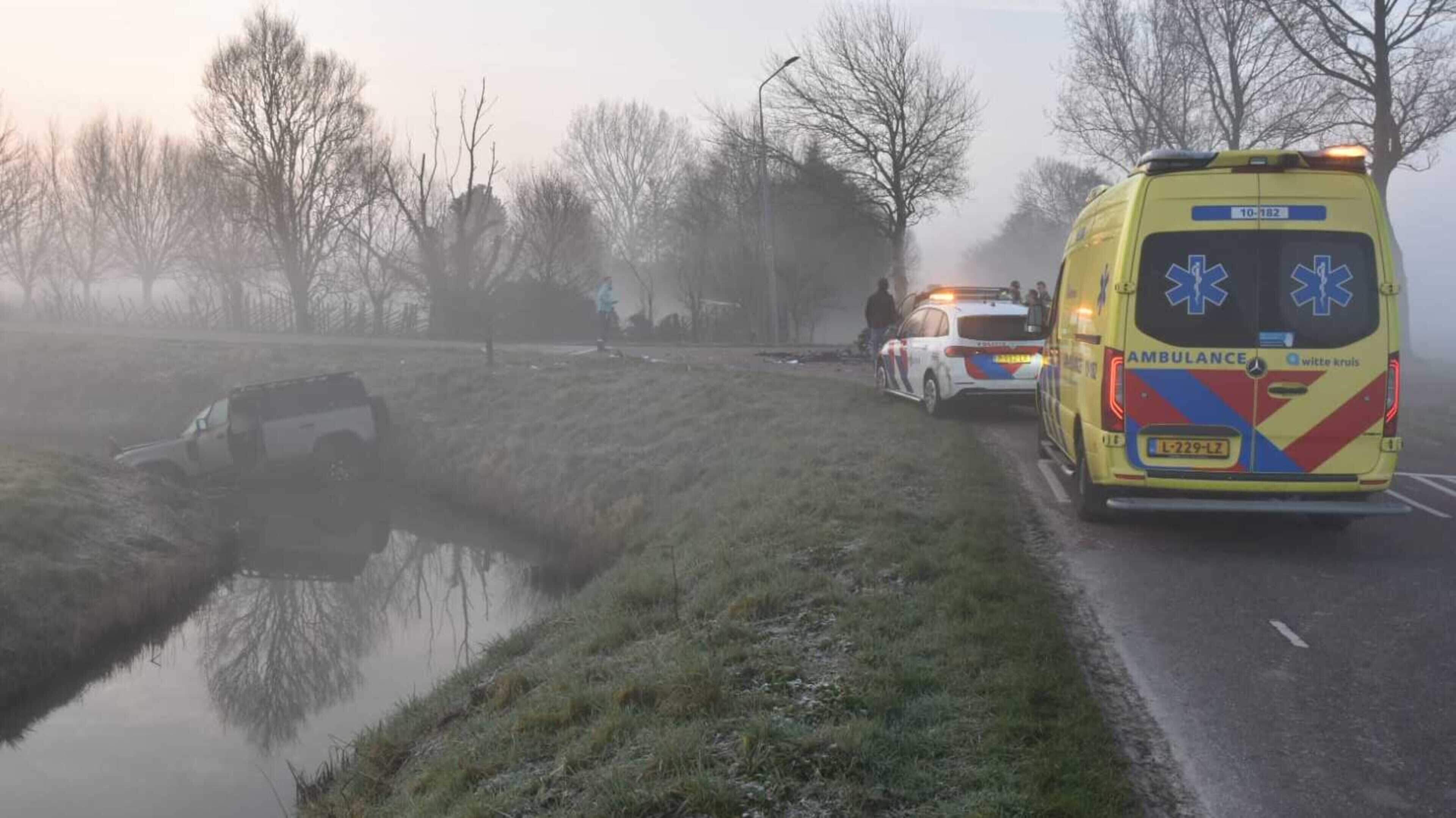 Aanrijding tussen twee voertuigen in Warmenhuizen