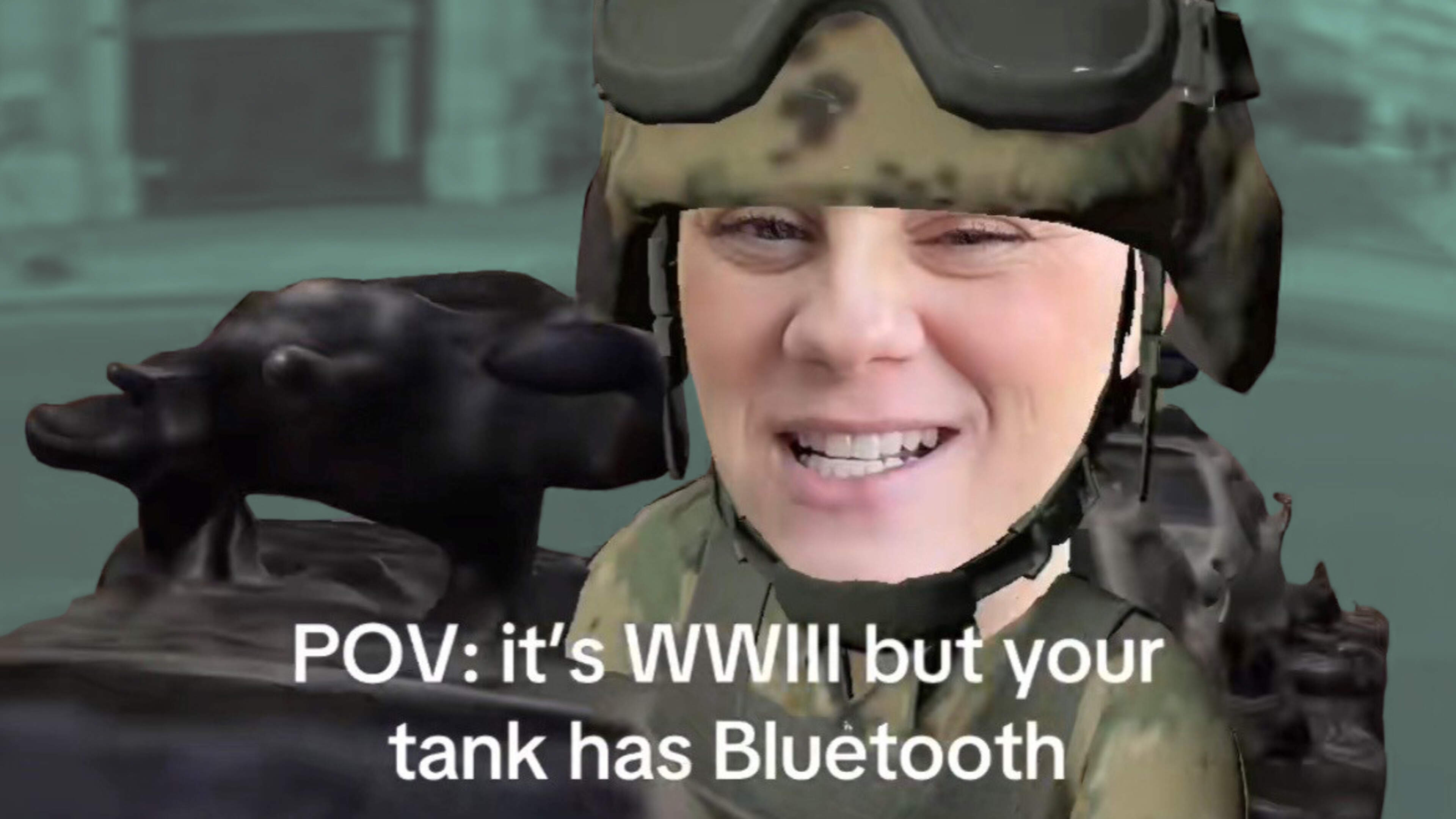 Camouflage crop tops and dancing in tanks: hashtag #WW3 on TikTok