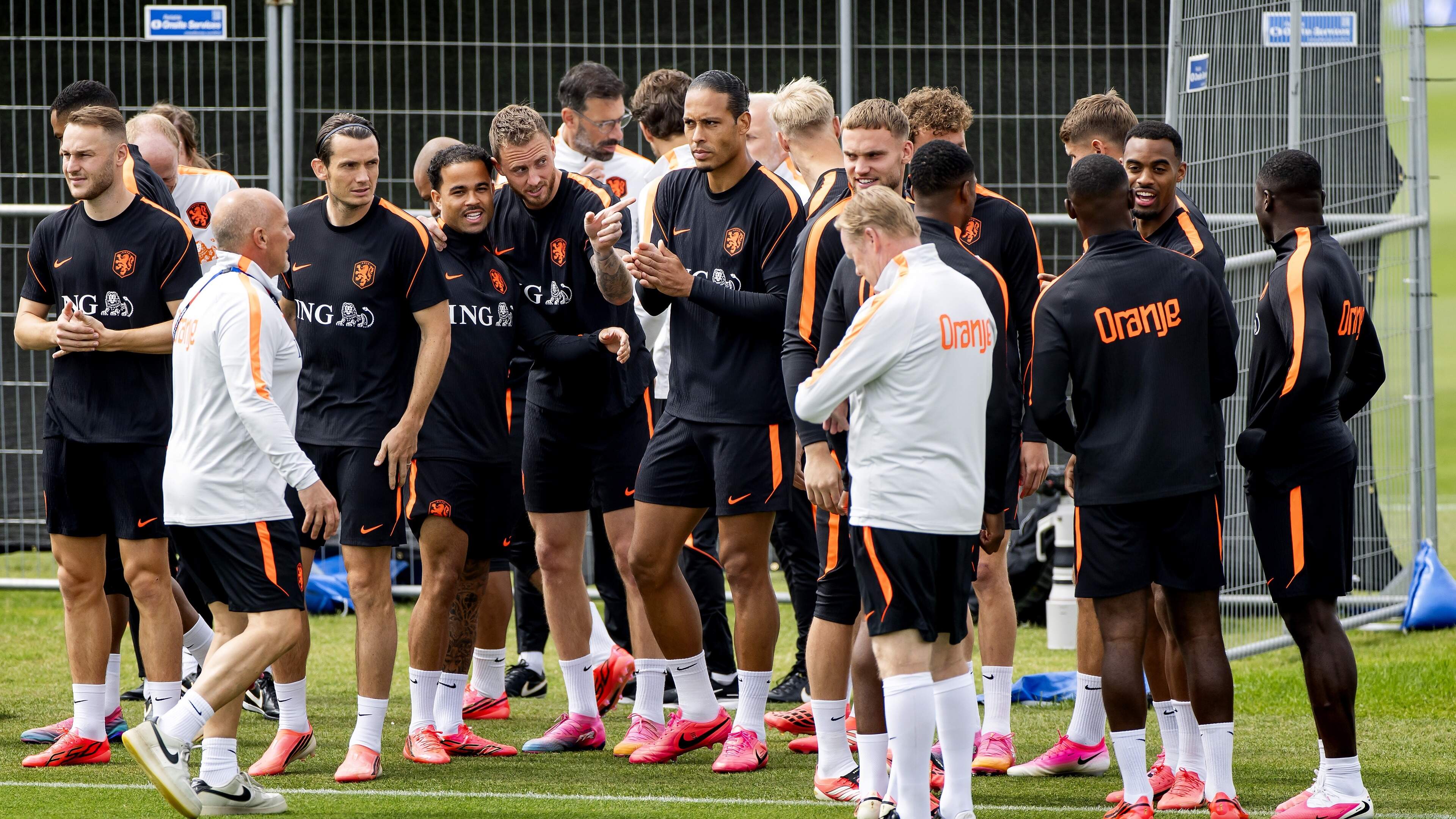 Netherlands train with fit squad for final group match against Tunisia
