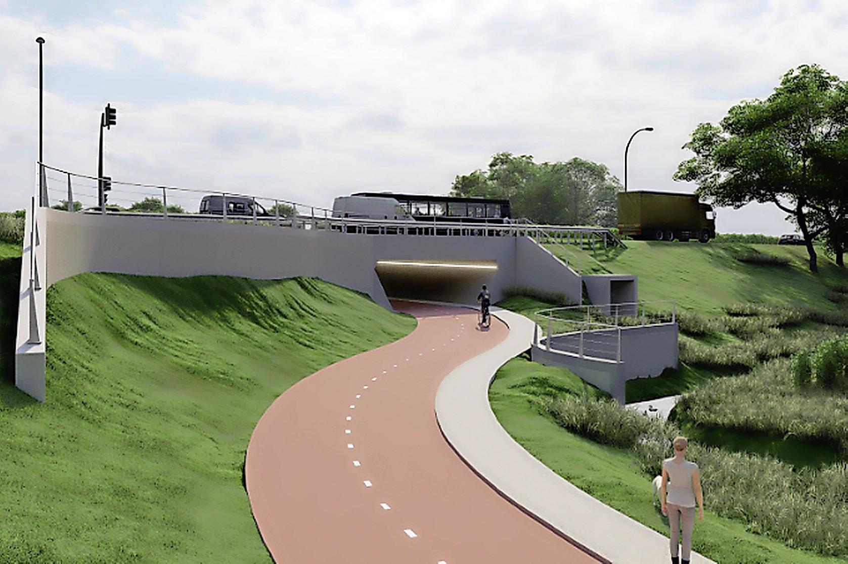 Forse kritiek op fietstunnel in Wijdewormer: ’Die 3,4 miljoen euro is een hoop geld voor een problee