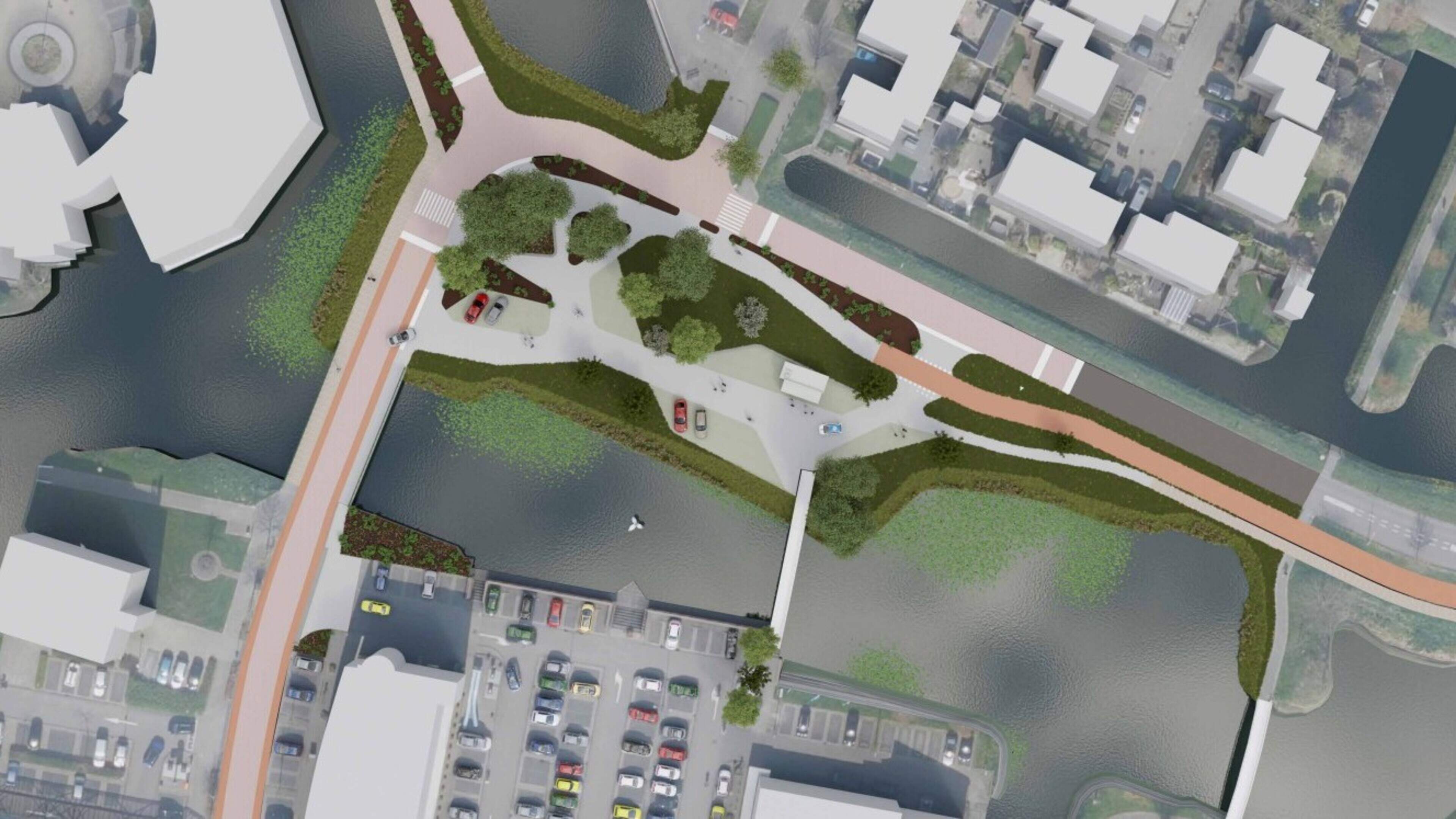 Werkzaamheden marktplein Vijverhof in Avenhorn in september van start