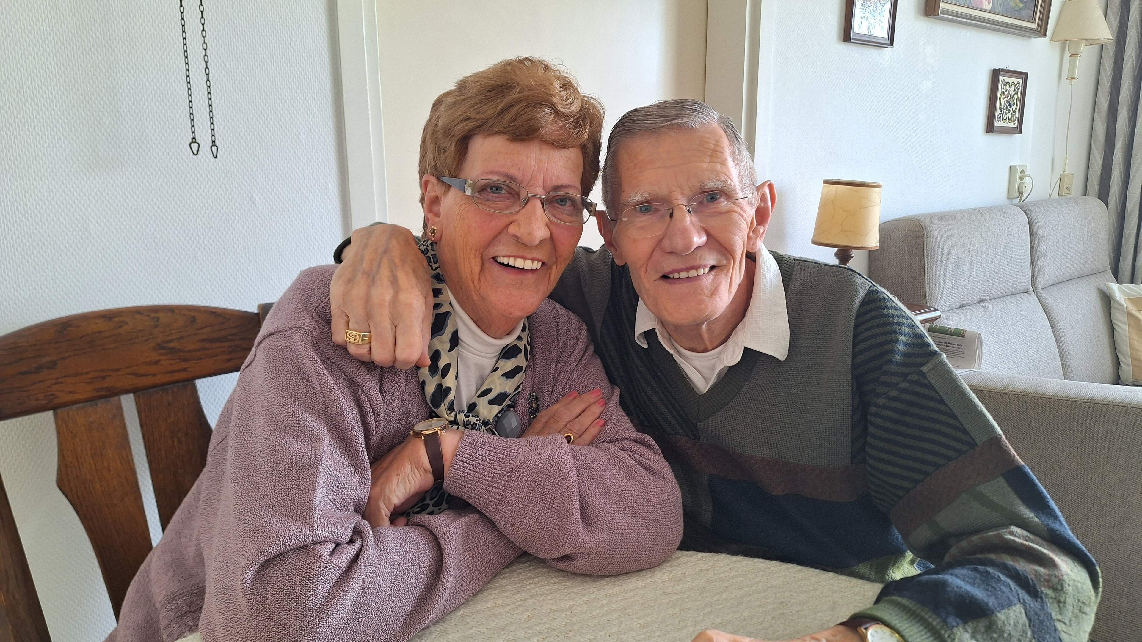 Diamanten bruiloft voor Gerard en Tiny uit Wognum. Zestig jaar later is er nog steeds liefde