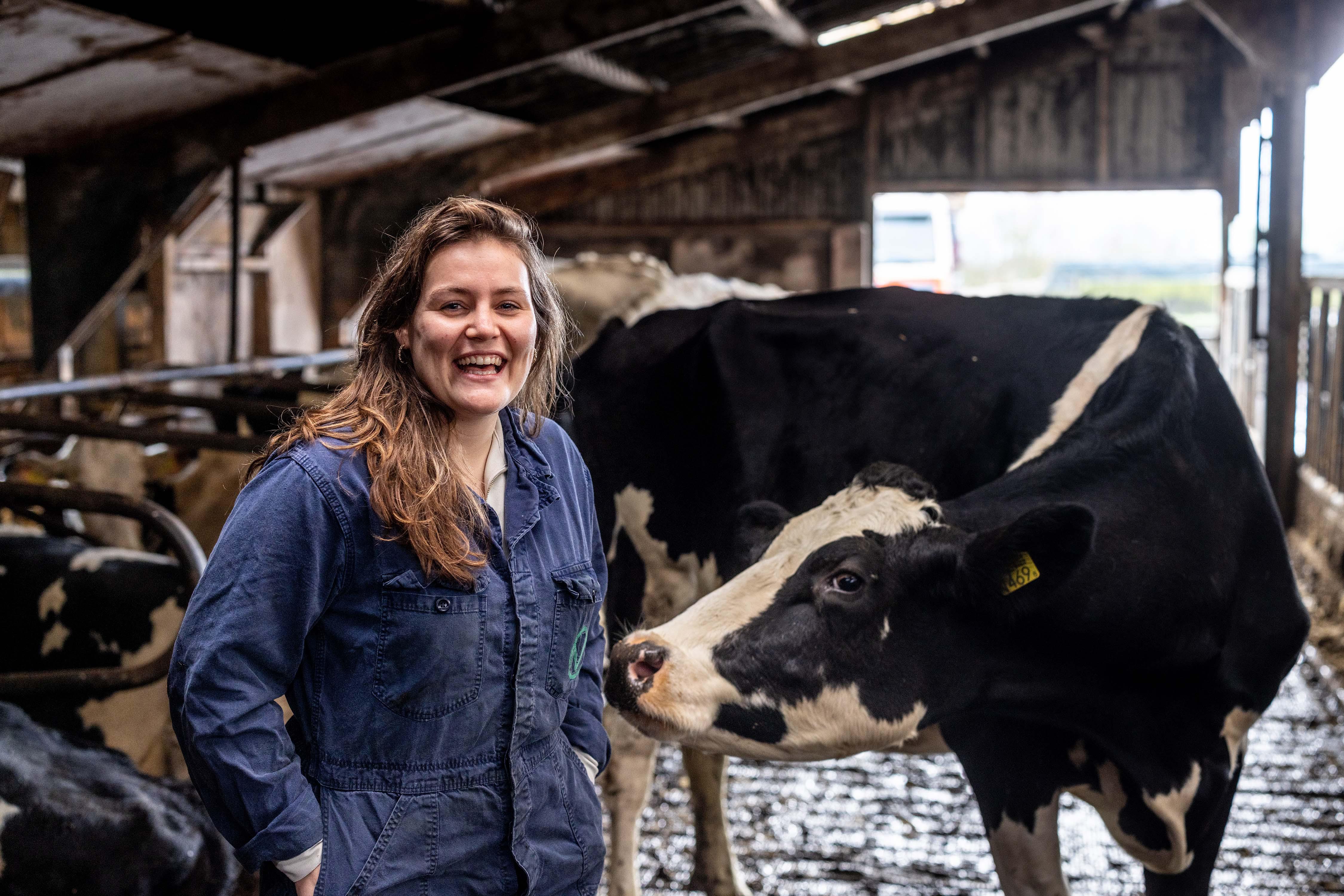 ’Duurzaam boeren is ook behoud van boeren en dat begint bij de jonge generatie’. Amber Laan (25) uit