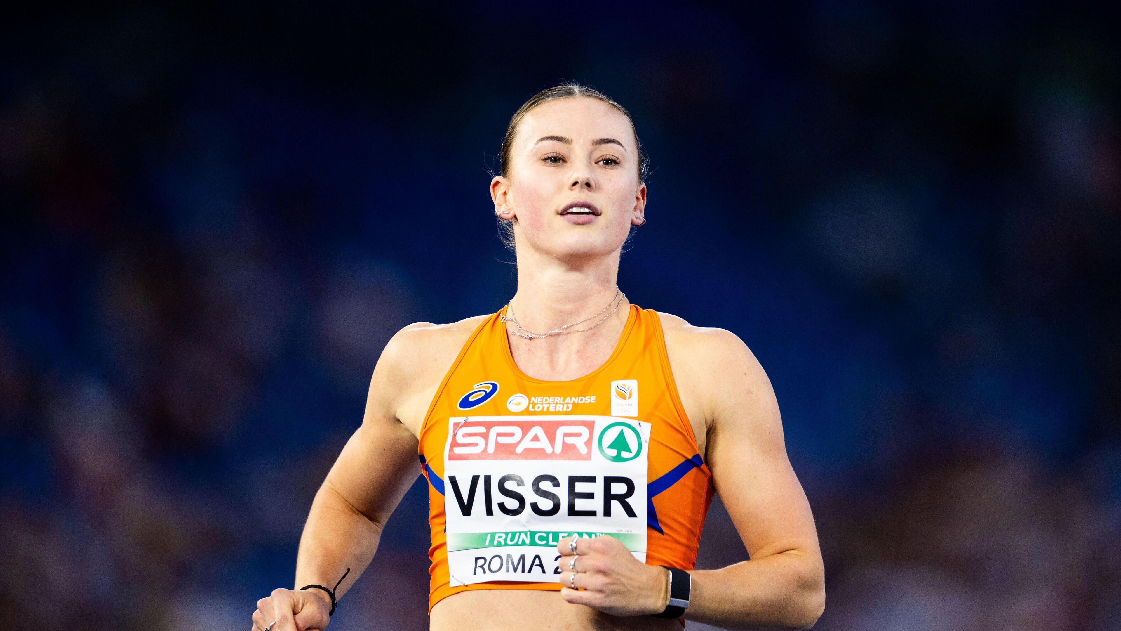 Nadine Visser uit Hoogkarspel snelt in toptijd naar olympische finale 100 meter horden, Hoornse Maay
