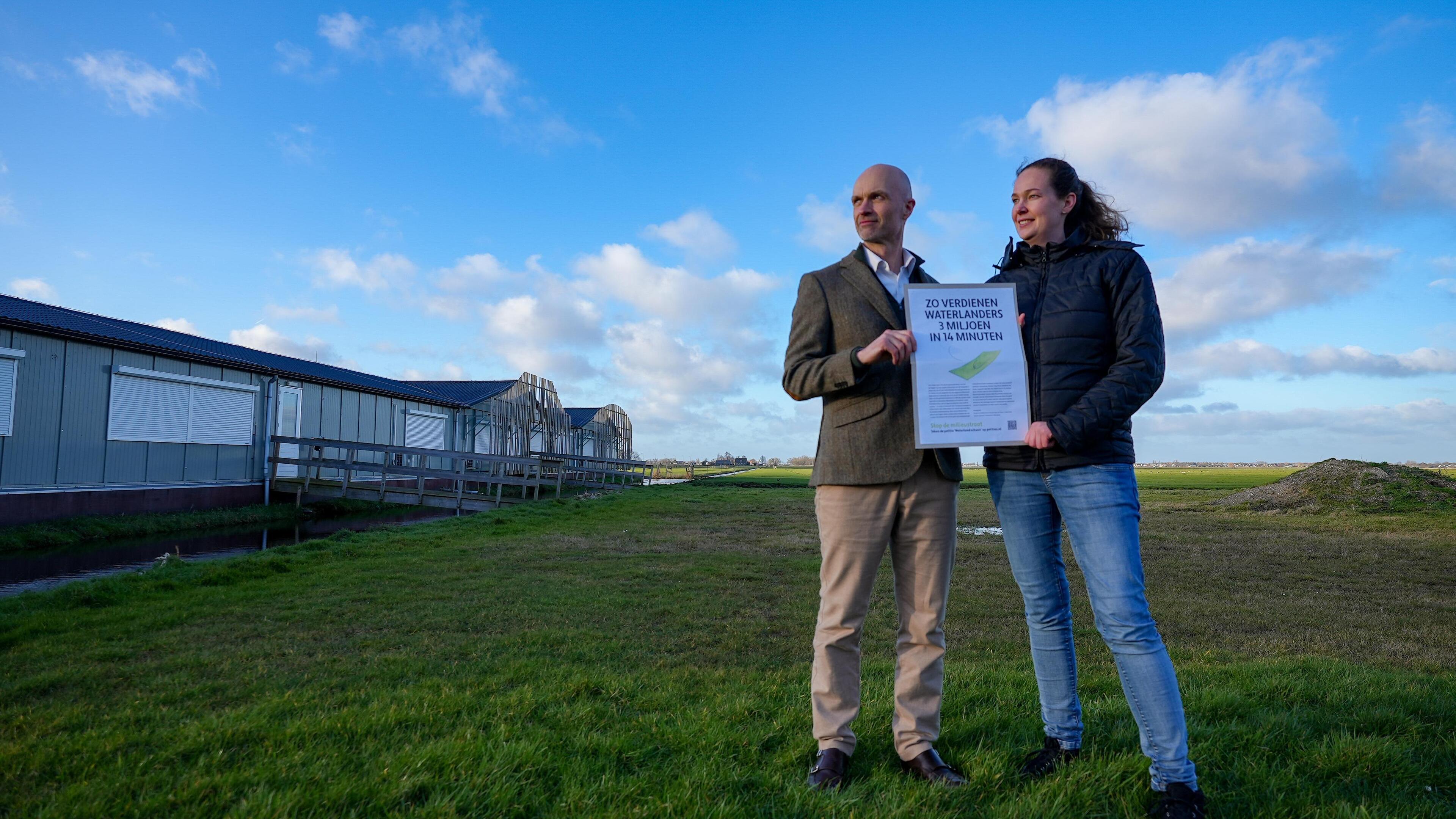 Actiegroep start petitie ’Stop de milieustraat’ in Katwoude: ’Zo verdienen Waterlanders drie miljoen