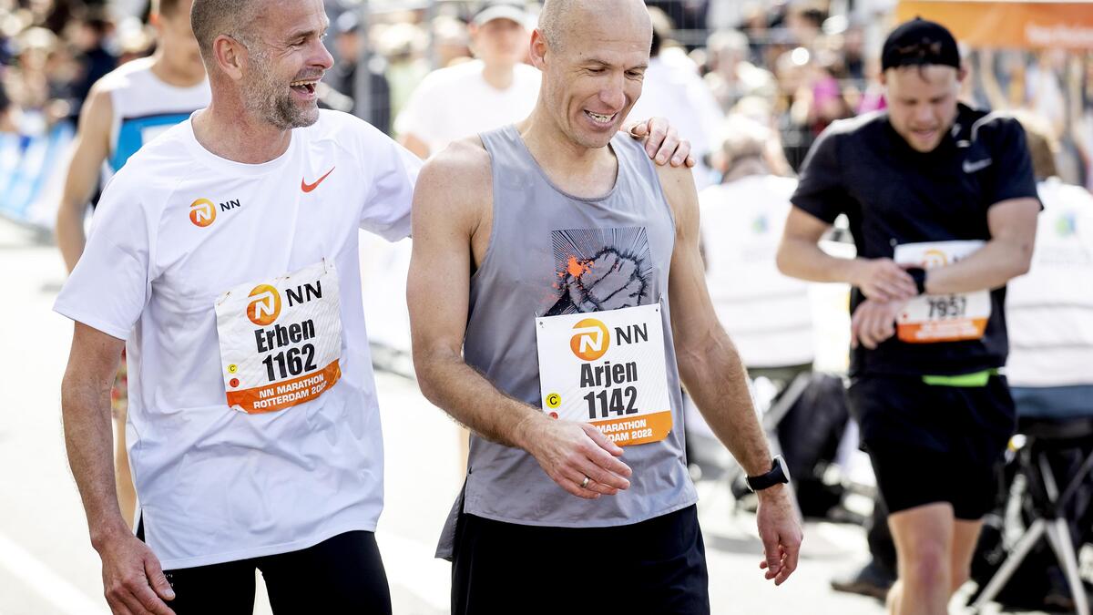 Voor een marathonlopende Arjen Robben kun je alleen maar respect hebben ...
