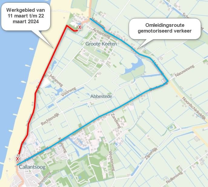 Duinweg tussen Callantsoog en Groote Keeten gaat op de schop