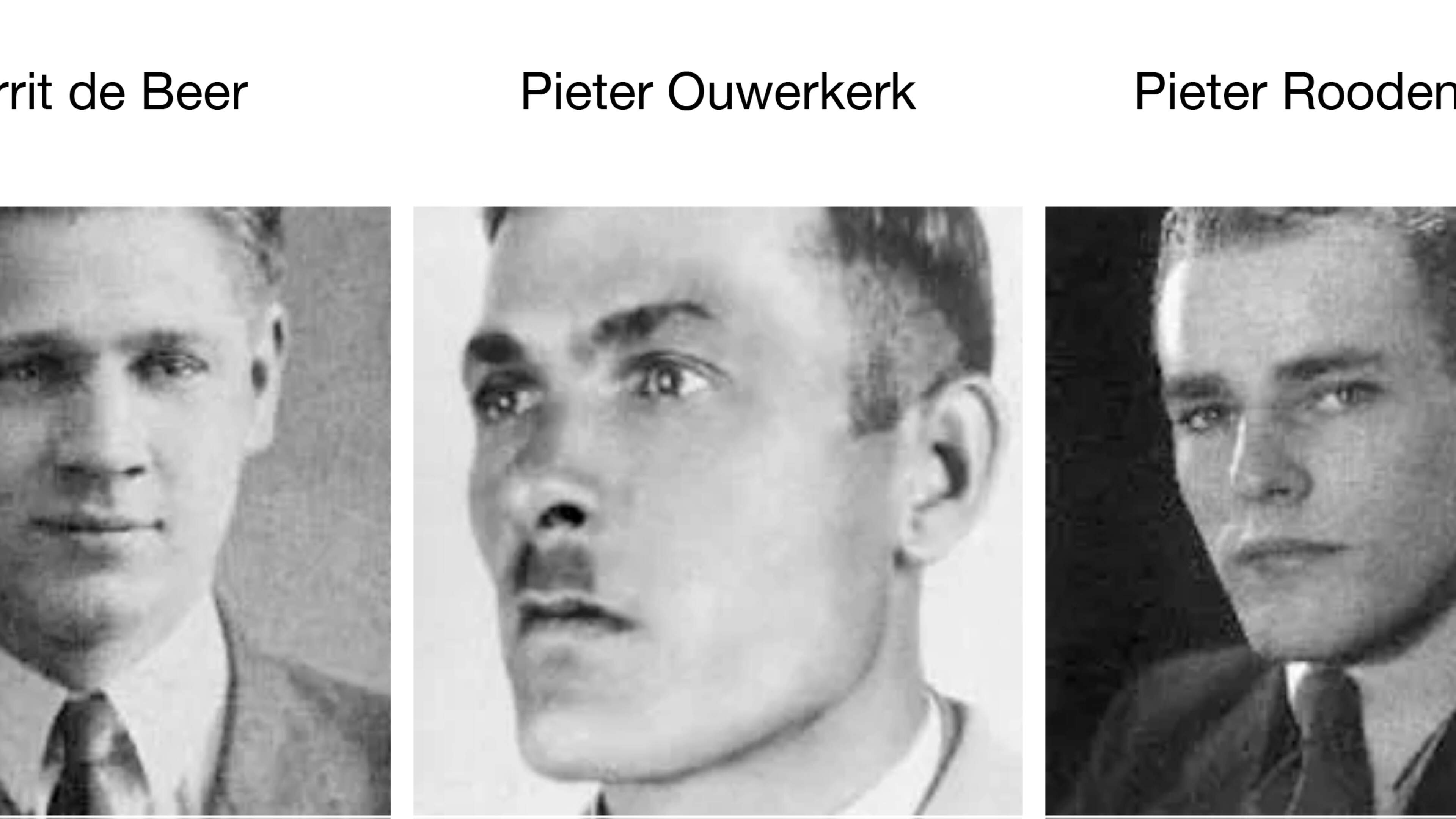 Uitgeest commemorates Gerrit de Beer, Pieter Ouwerkerk and Pieter Arnold Roodenburgh