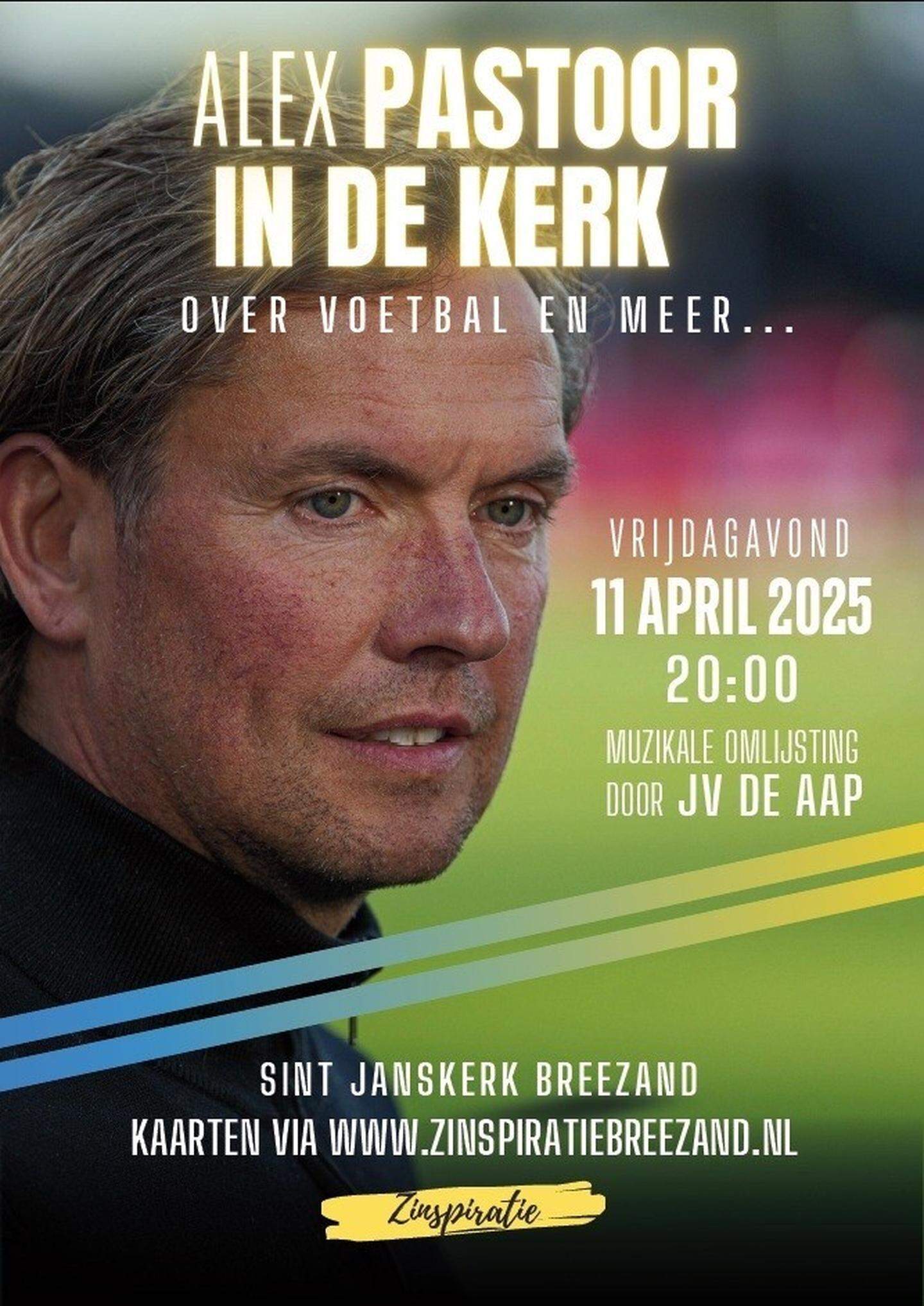 De eigenzinnig voetbaltrainer Alex Pastoor geeft vrijdag een lezing in de St Jan. 