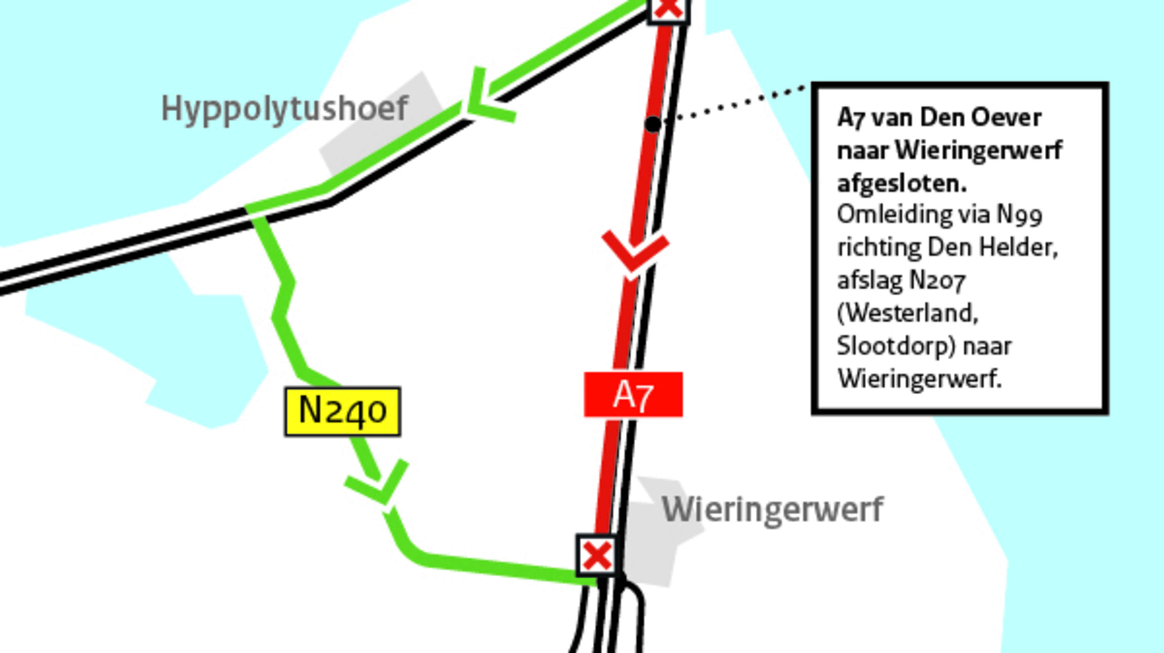 ’Levensverlengend onderhoud aan het asfalt.’ Snelweg A7 gaat een paar nachten dicht