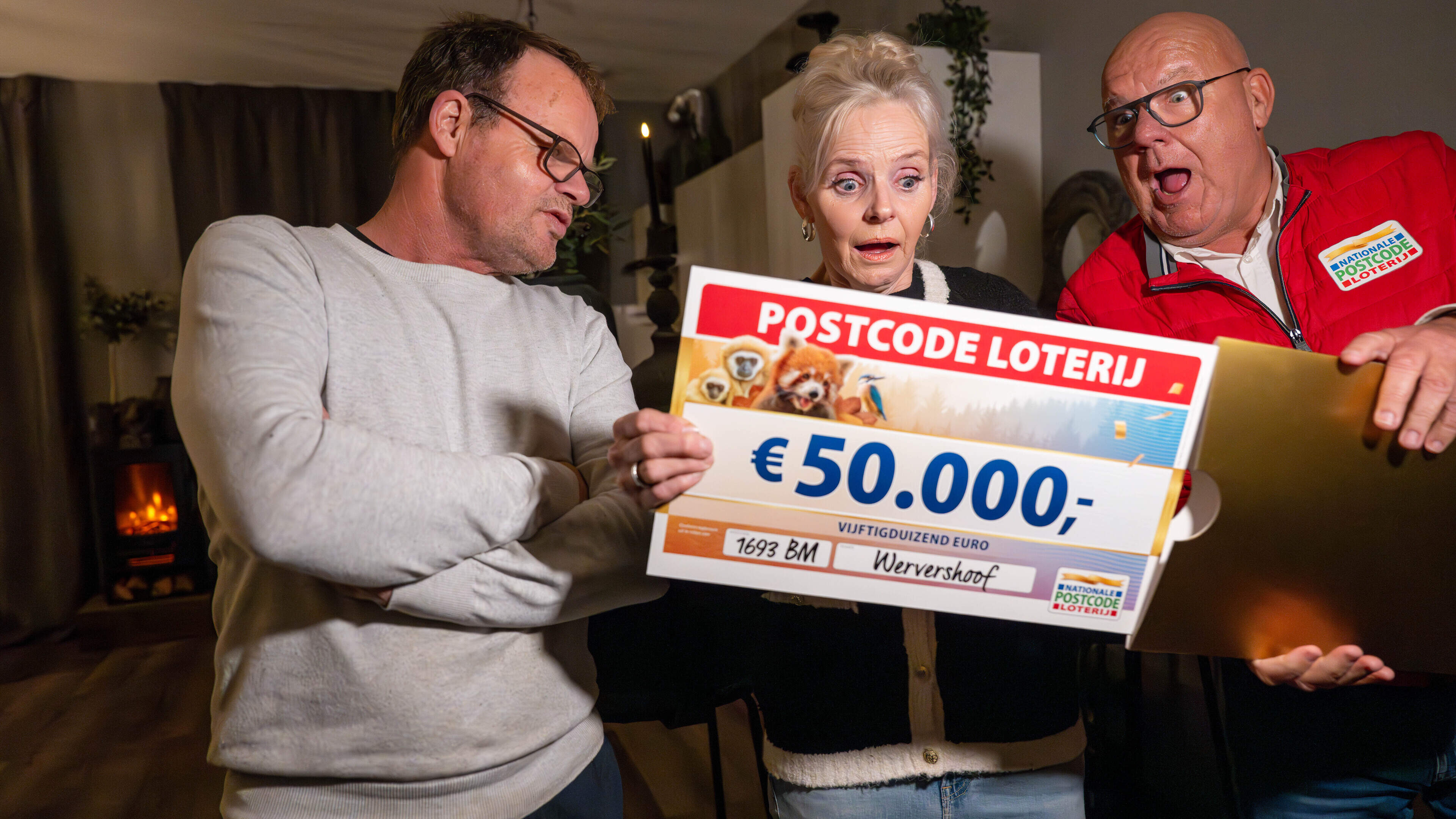 Postcodeloterij komt langs in Wervershoof: drie gezinnen verdelen 125 mille